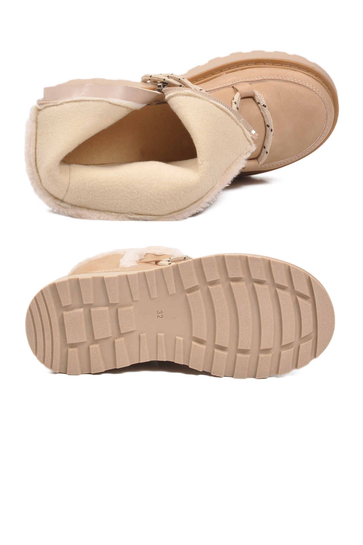 Bej İçi Polarlı Kaymaz Kız Çocuk Bot Lina F - Görsel 6