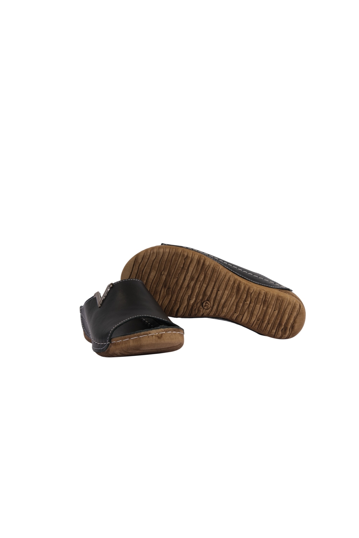 Hakiki Deri Yumuşak Taban Rahat Günlük Kadın Terlik NAPA-211 - Görsel 5