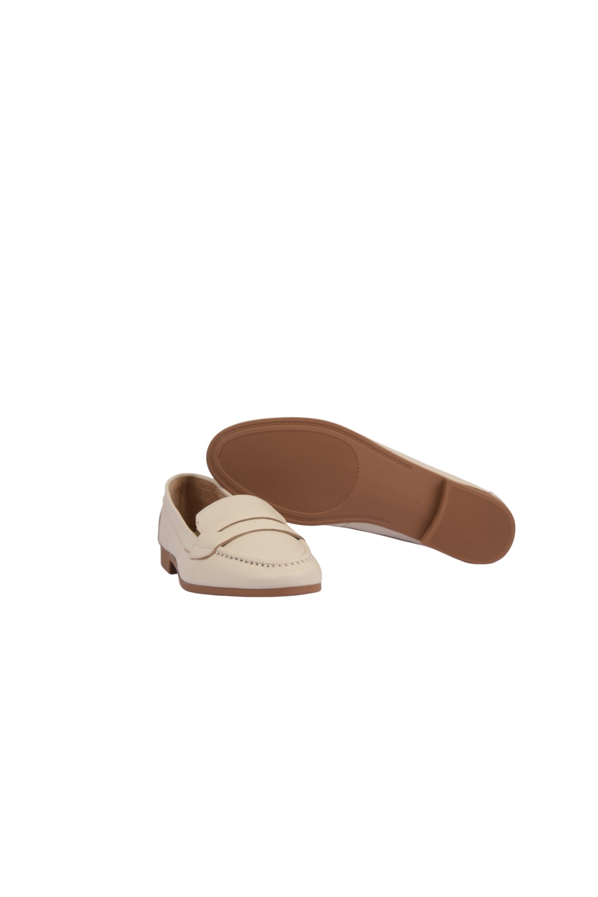 Düz Taban Siyah Deri Comfort Loafer Kadın Babet Ayakkabı NAPA-AES76127 - Görsel 3