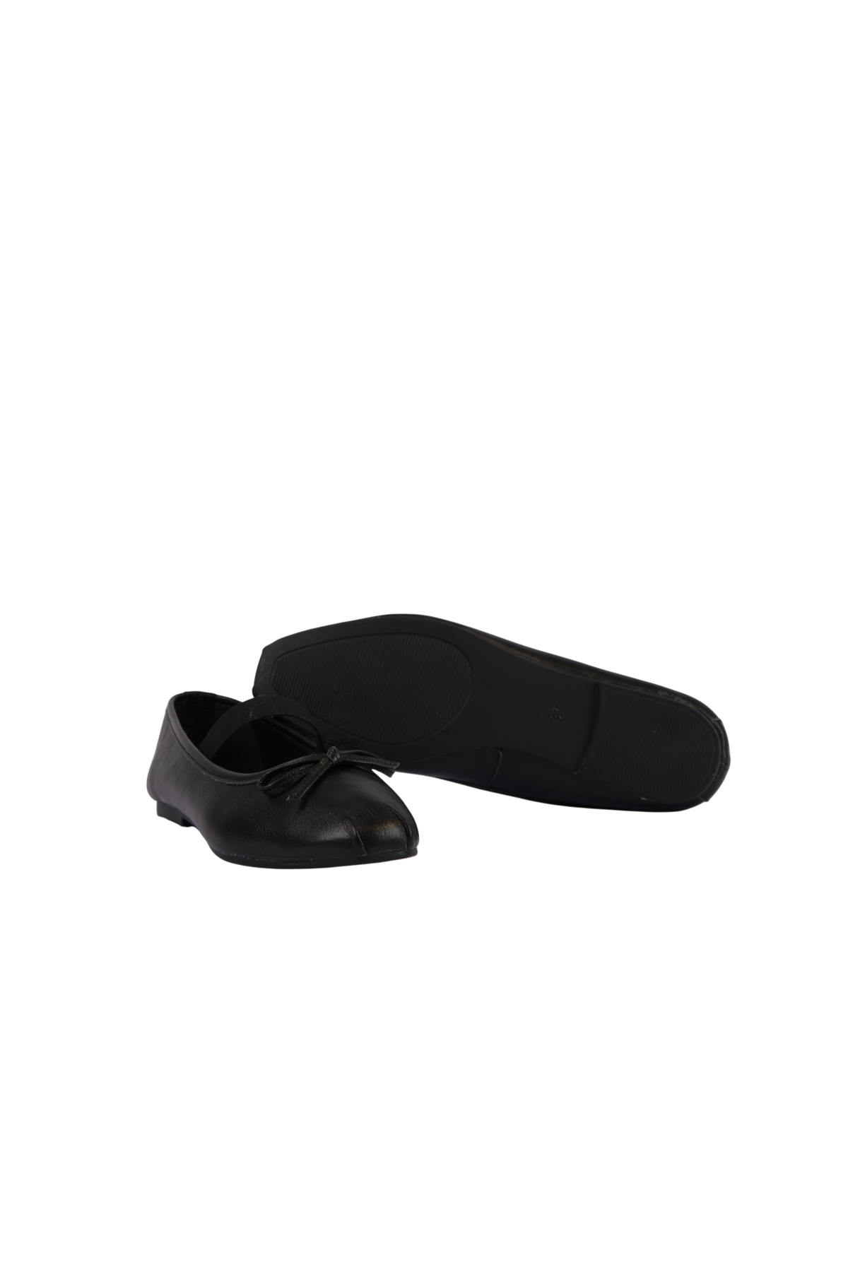 Kadın Lastik Bantlı Fiyonklu Kare Burun Babet Ayakkabı NAPA-AES19210 - Görsel 3