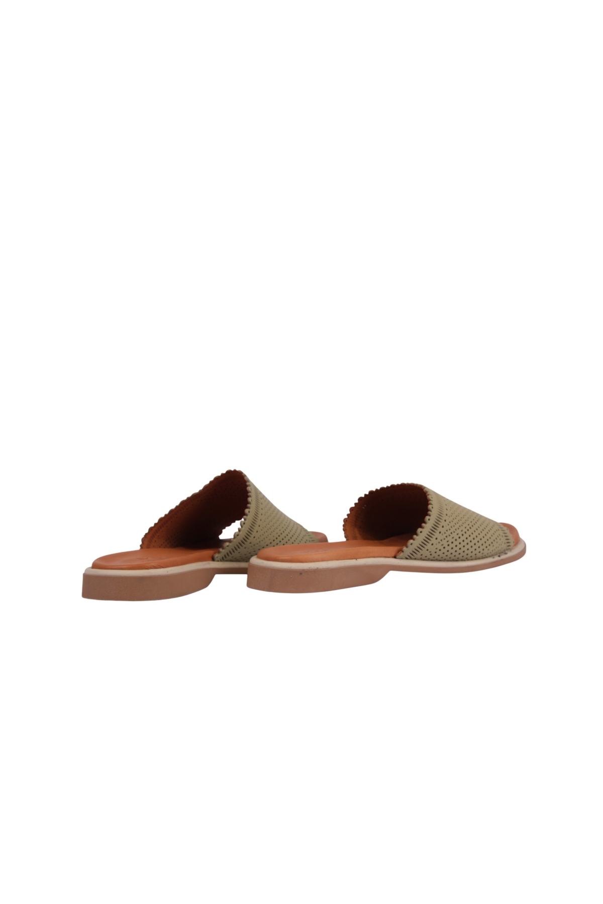 Kadın Lazer Kesimli Perfore Düz Taban Rahat Terlik NAPA-1204 - Görsel 7