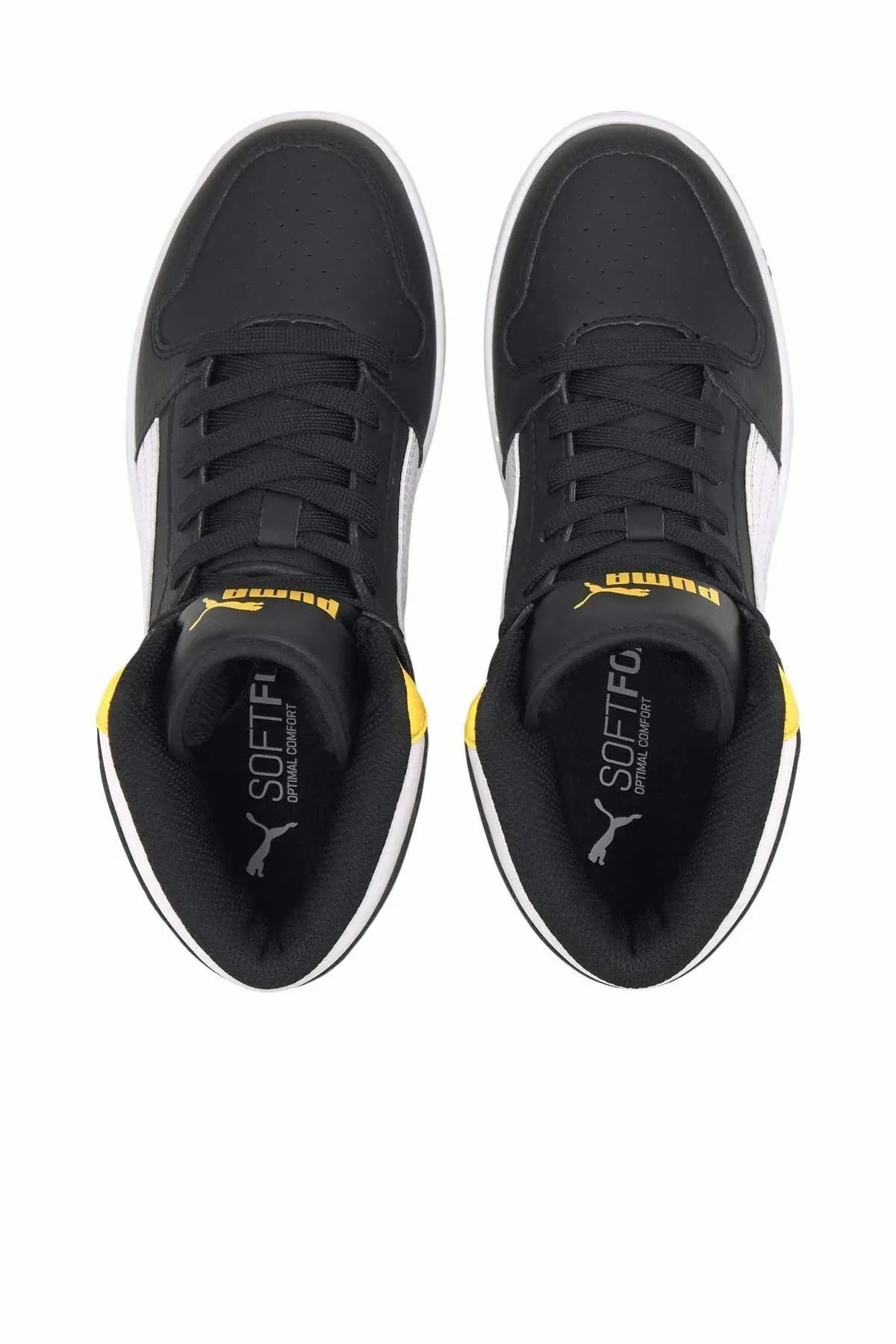 Rebound Lay Up Sl Jr Mid 370486-12 Sneakers Jordan Boğazlı Unisex Spor Ayakkabı SİYAH SARI - Görsel 5