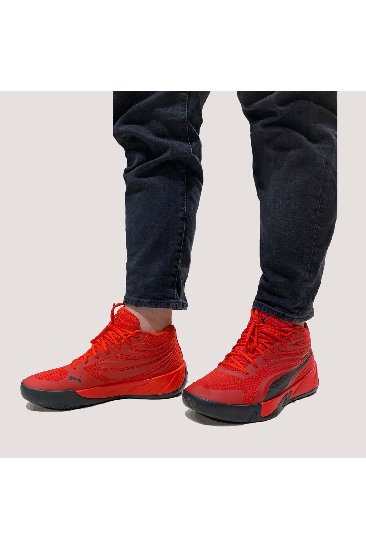 Court Pro Erkek Basketbol Ayakkabısı - Kırmızı - 44 - Görsel 5