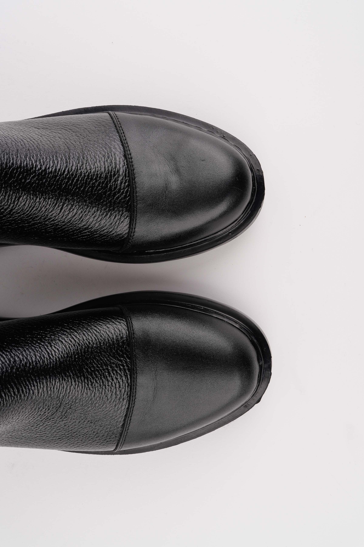 DRAKO Hakiki Deri Çift Fermuarlı Erkek Kışlık Chelsea Bot - Görsel 7