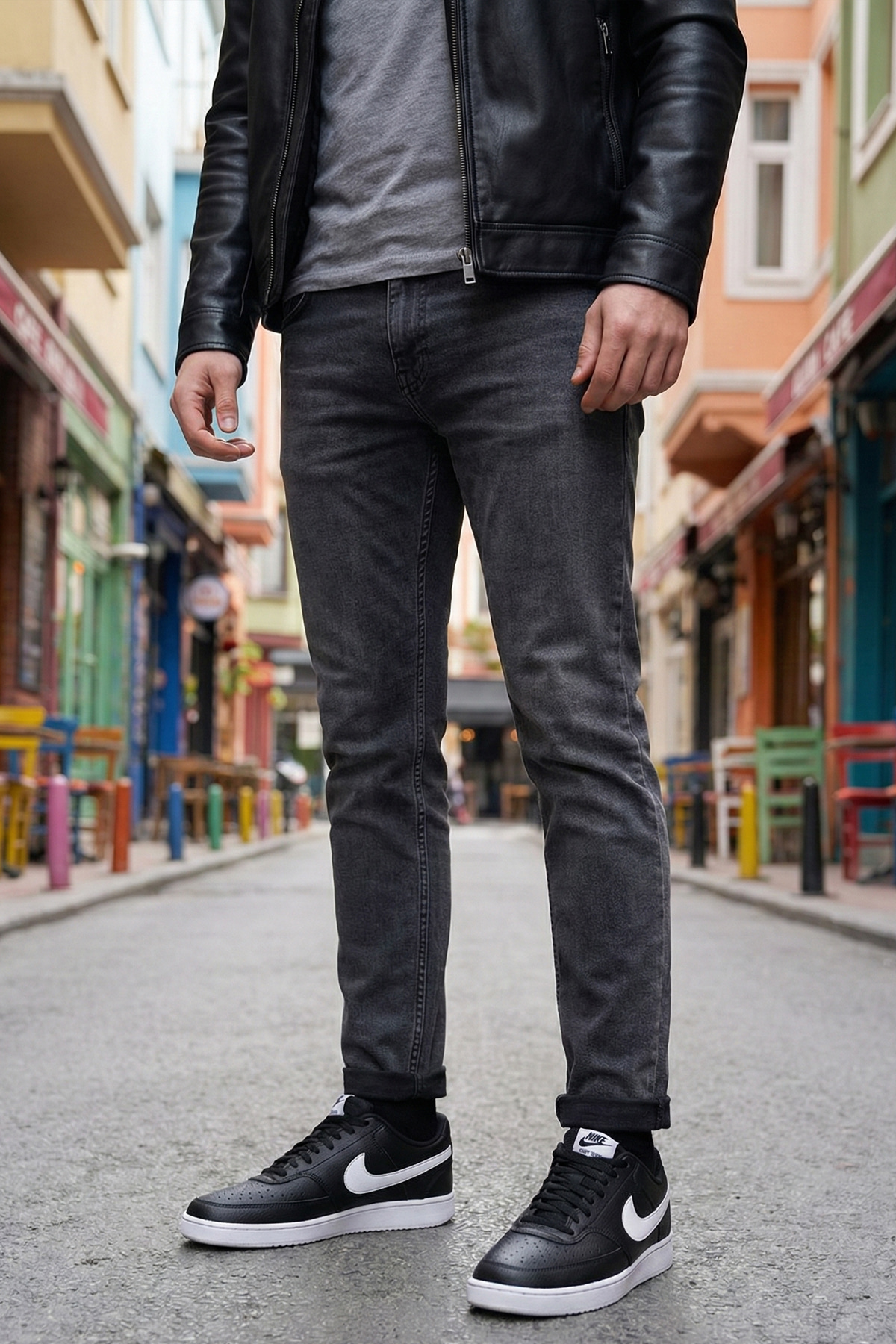 COURT VISION LO NN Siyah Erkek Sneaker - Görsel 4