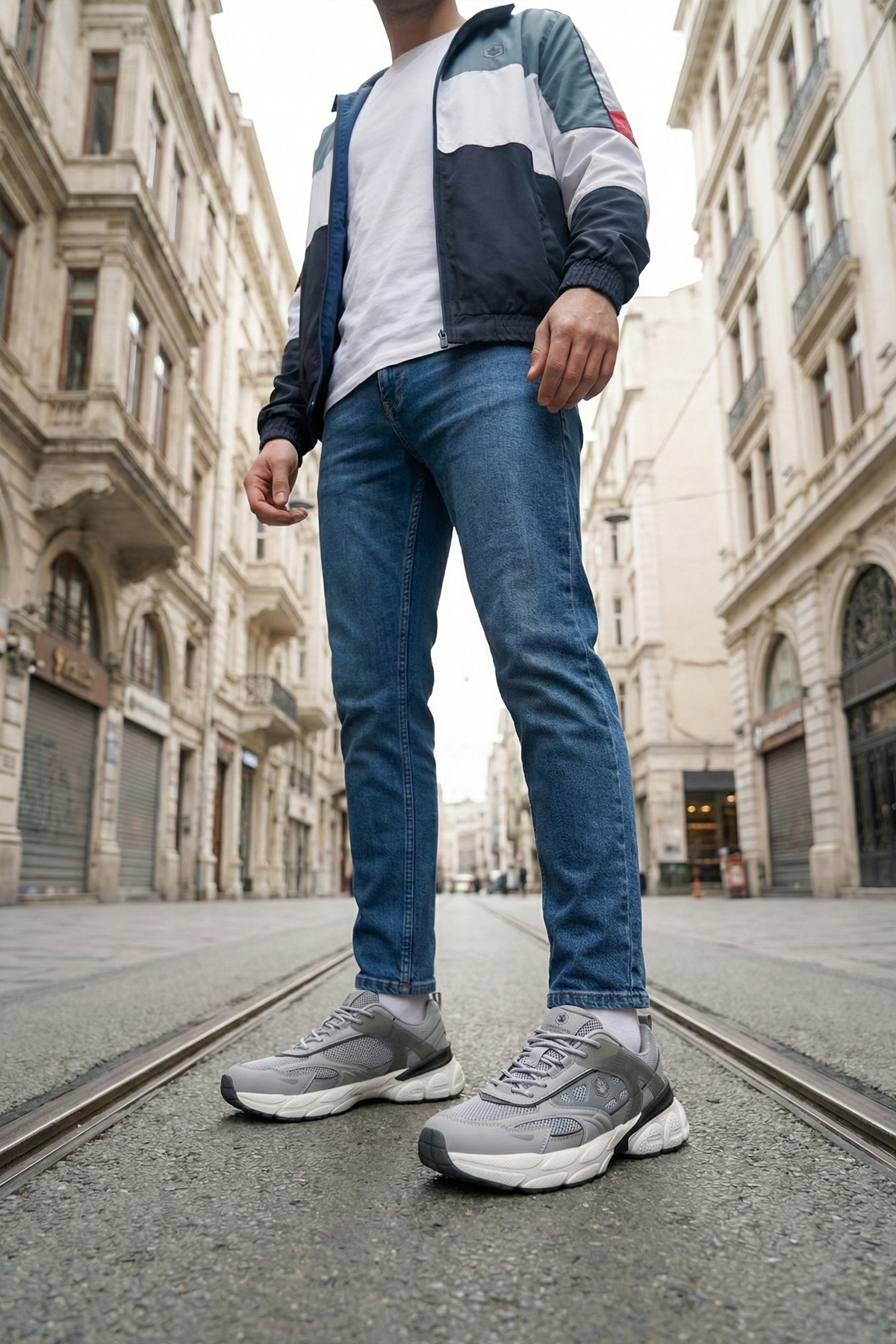 OSLO MEN 5PR Koyu Gri Erkek Sneaker - Görsel 3