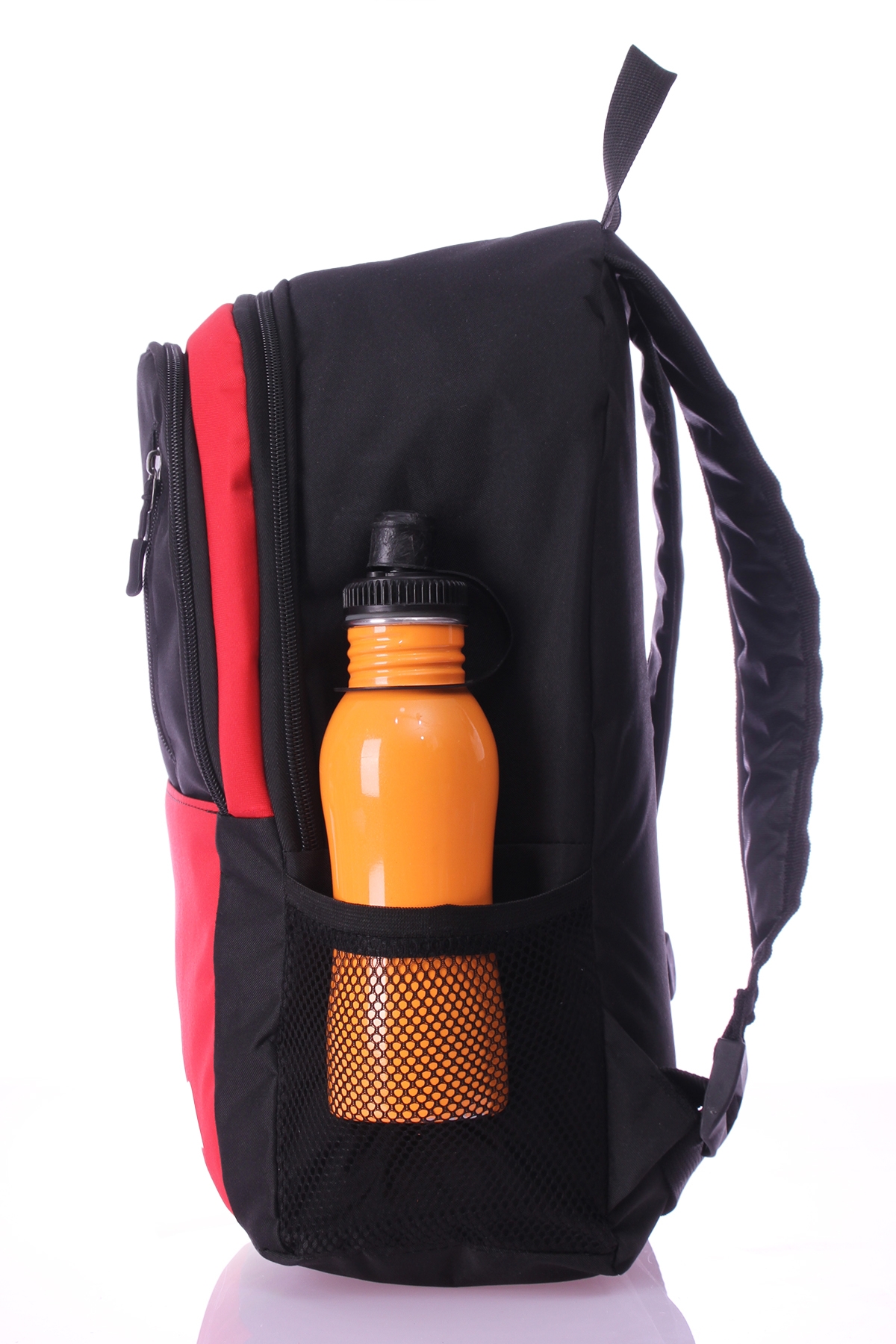 byHAKAN nil-06 Unisex Çok Gözlü Geniş Hacimli Terletmeyen Ortopedik Sırt Destekli Lise Ortaokul İlkokul Okul Çantası KIRMIZI — 6