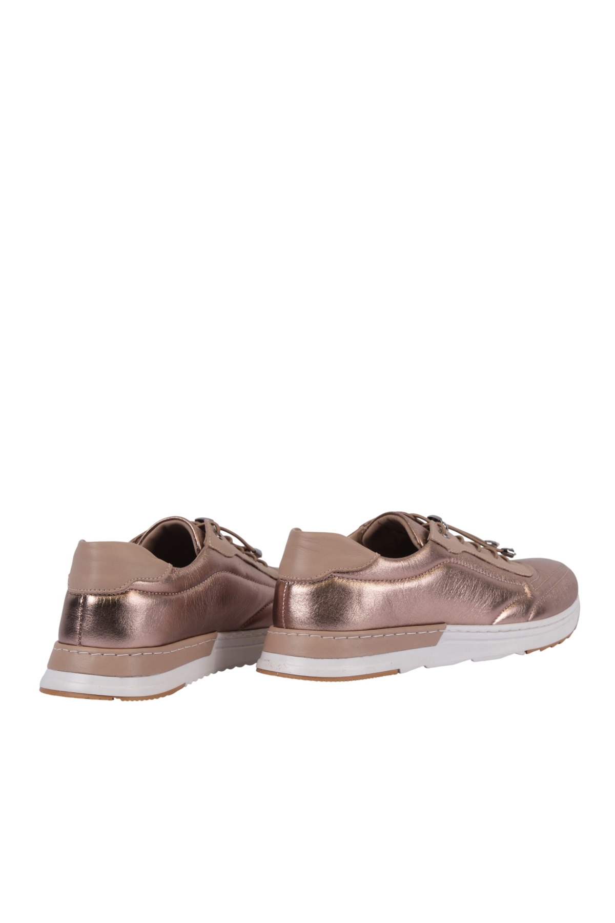 Hakiki Deri Hızlı Bağcıklı Ortopedik Taban Spor Ayakkabı NAPA-383 - Görsel 6