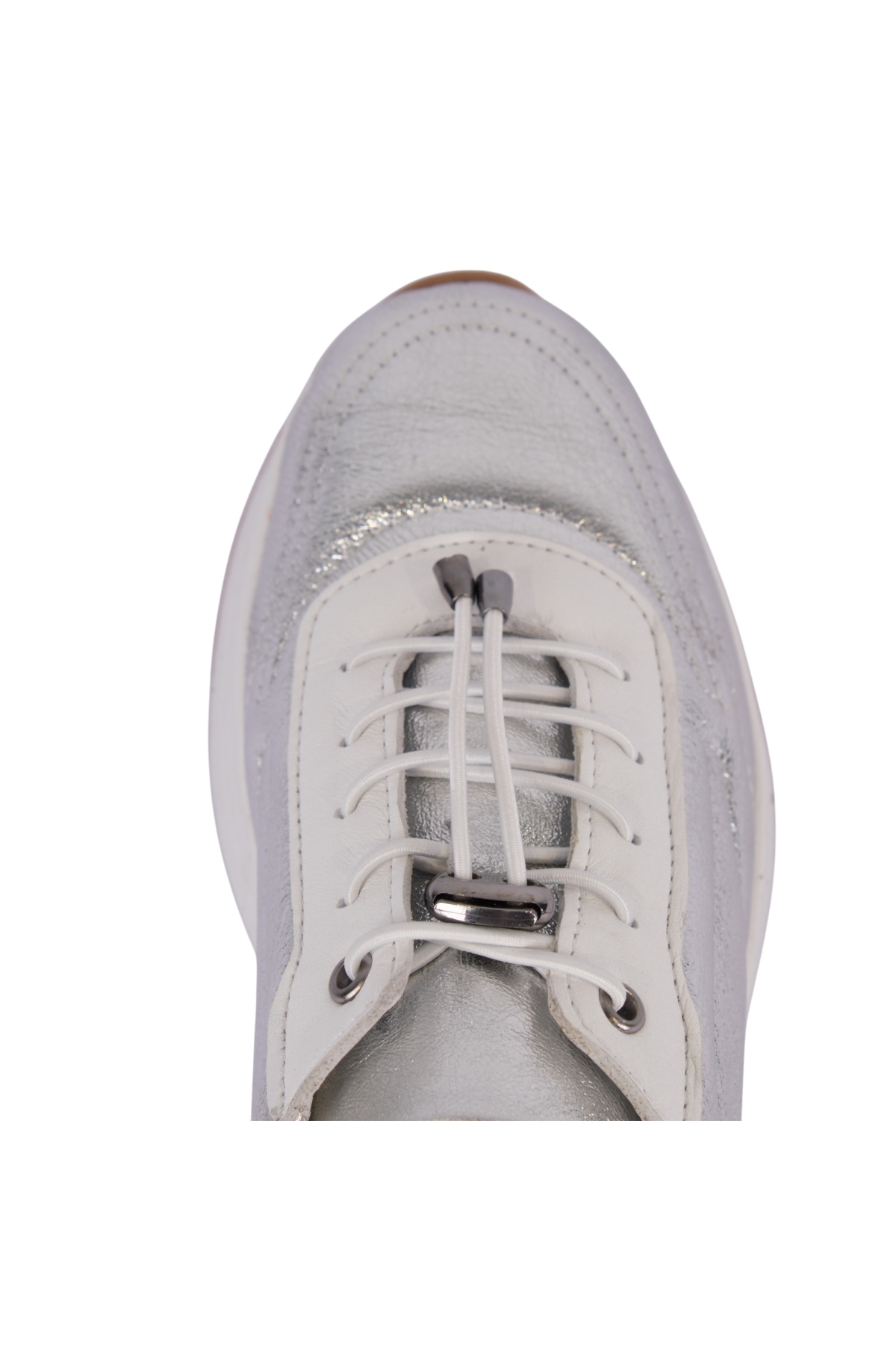 Hakiki Deri Hızlı Bağcıklı Ortopedik Taban Spor Ayakkabı NAPA-383 - Görsel 5