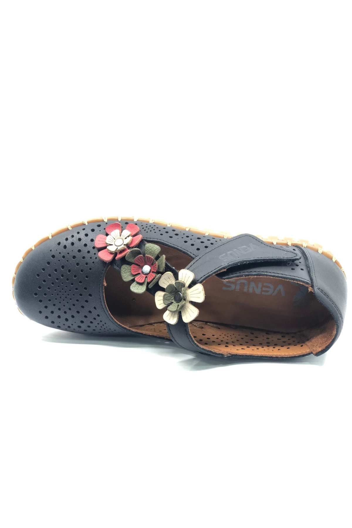 Perlon Hakiki Deri Ortopedik Kadın Casual Ayakkabı - Görsel 5