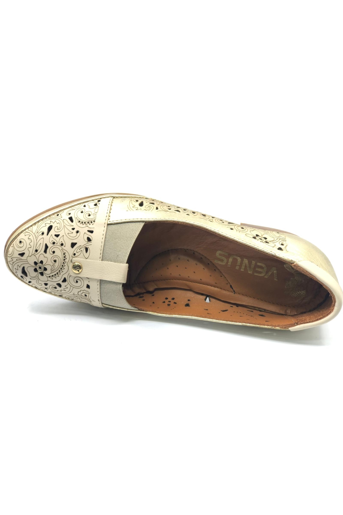 Tidro Hakiki Deri Comfort Ortopedik Kadın Klasik Topuklu Ayakkabı - Görsel 5