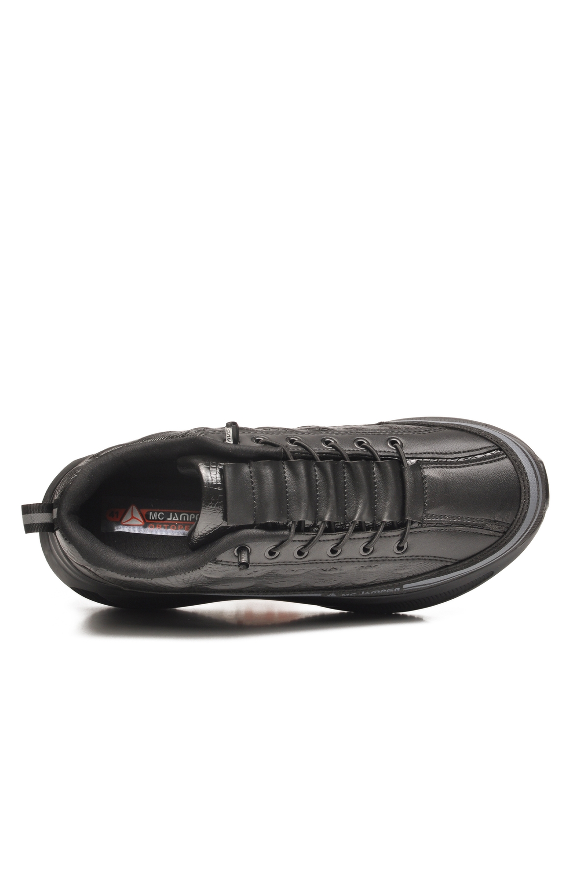 Siyah Memory Foam Lastik Bağcıklı Erkek Sneaker 2250-1 M - Görsel 5