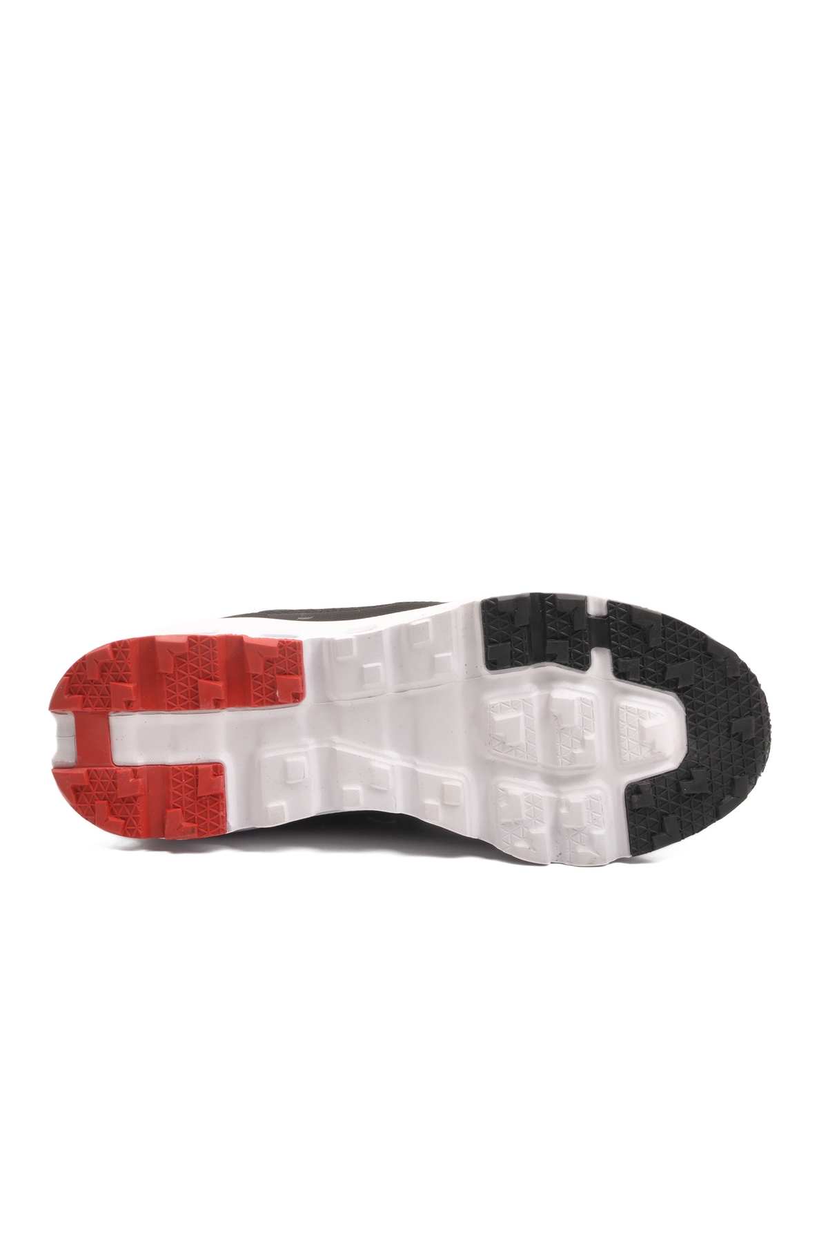 Siyah Beyaz Memory Foam Hafif Esnek Bağcıklı Erkek Sneaker 2394 M - Görsel 6