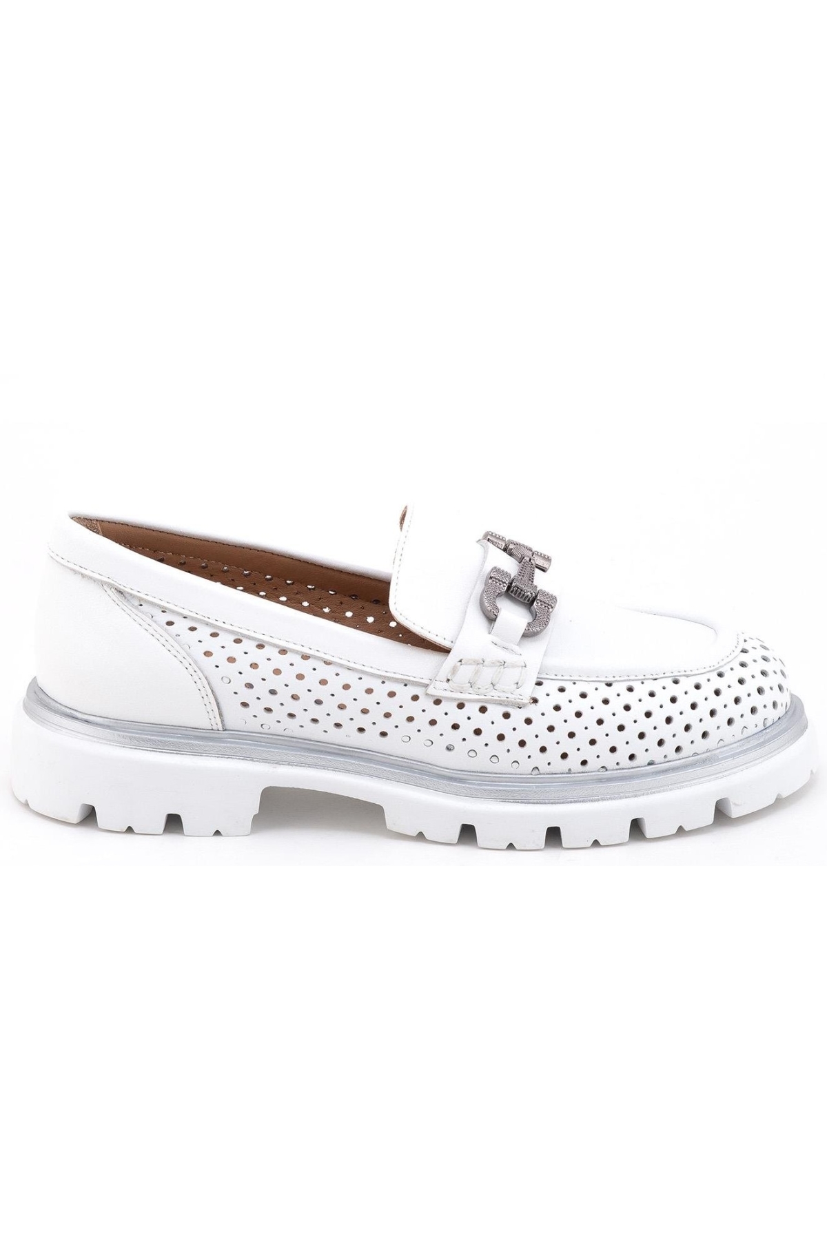 Cambridi Hakiki Deri Ortopedik Oxford Kadın Klasik Ayakkabı - Görsel 2