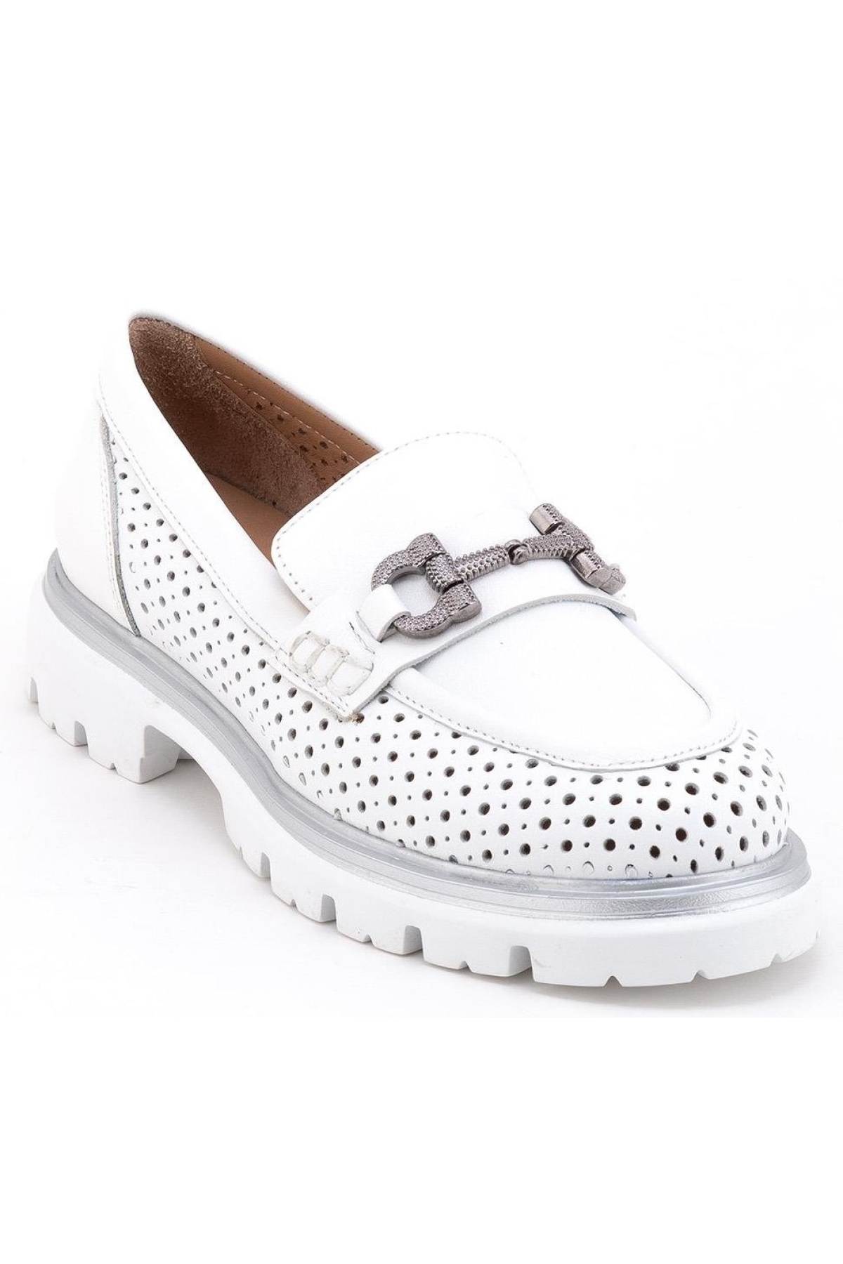 Cambridi Hakiki Deri Ortopedik Oxford Kadın Klasik Ayakkabı - Görsel 4