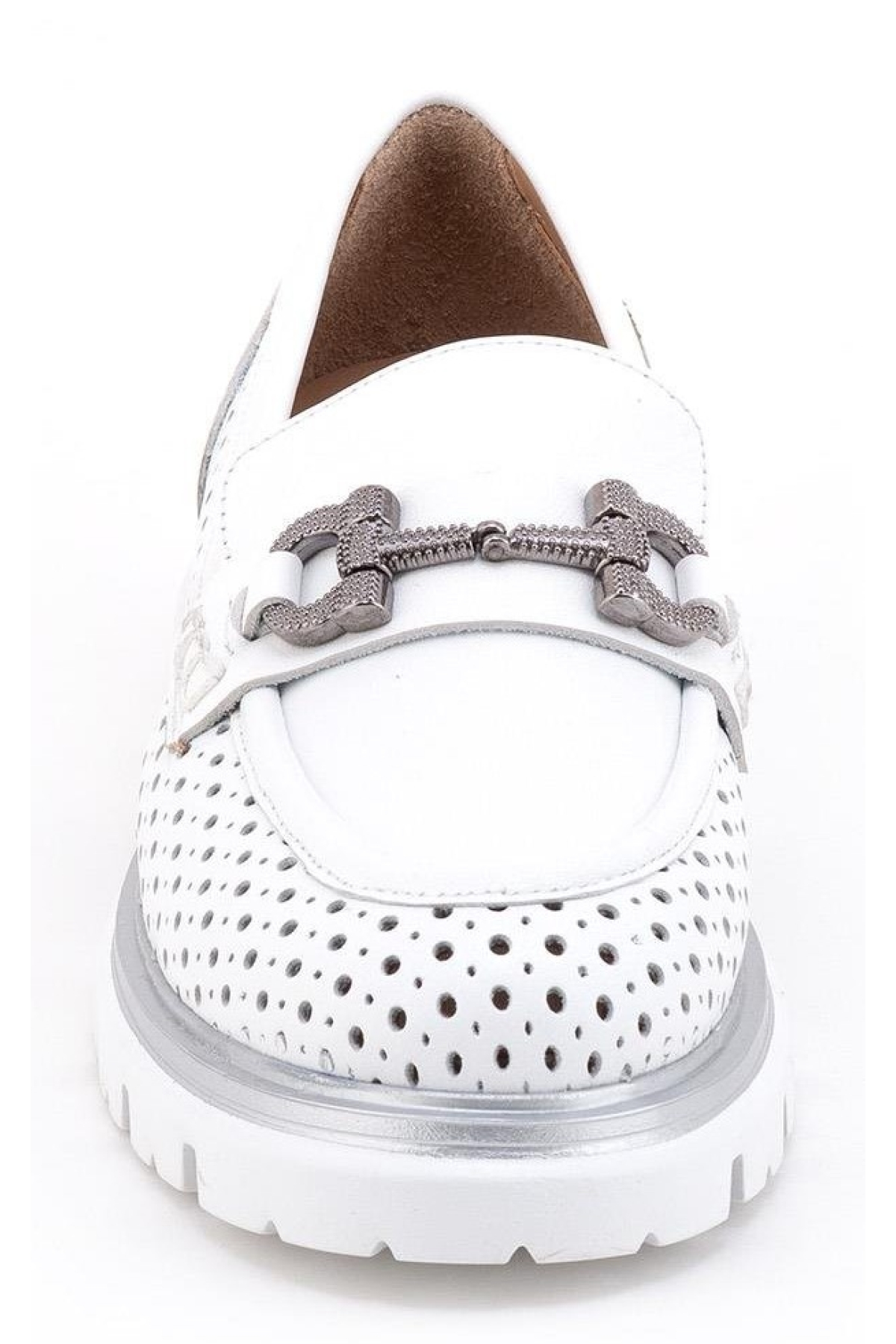 Cambridi Hakiki Deri Ortopedik Oxford Kadın Klasik Ayakkabı - Görsel 5