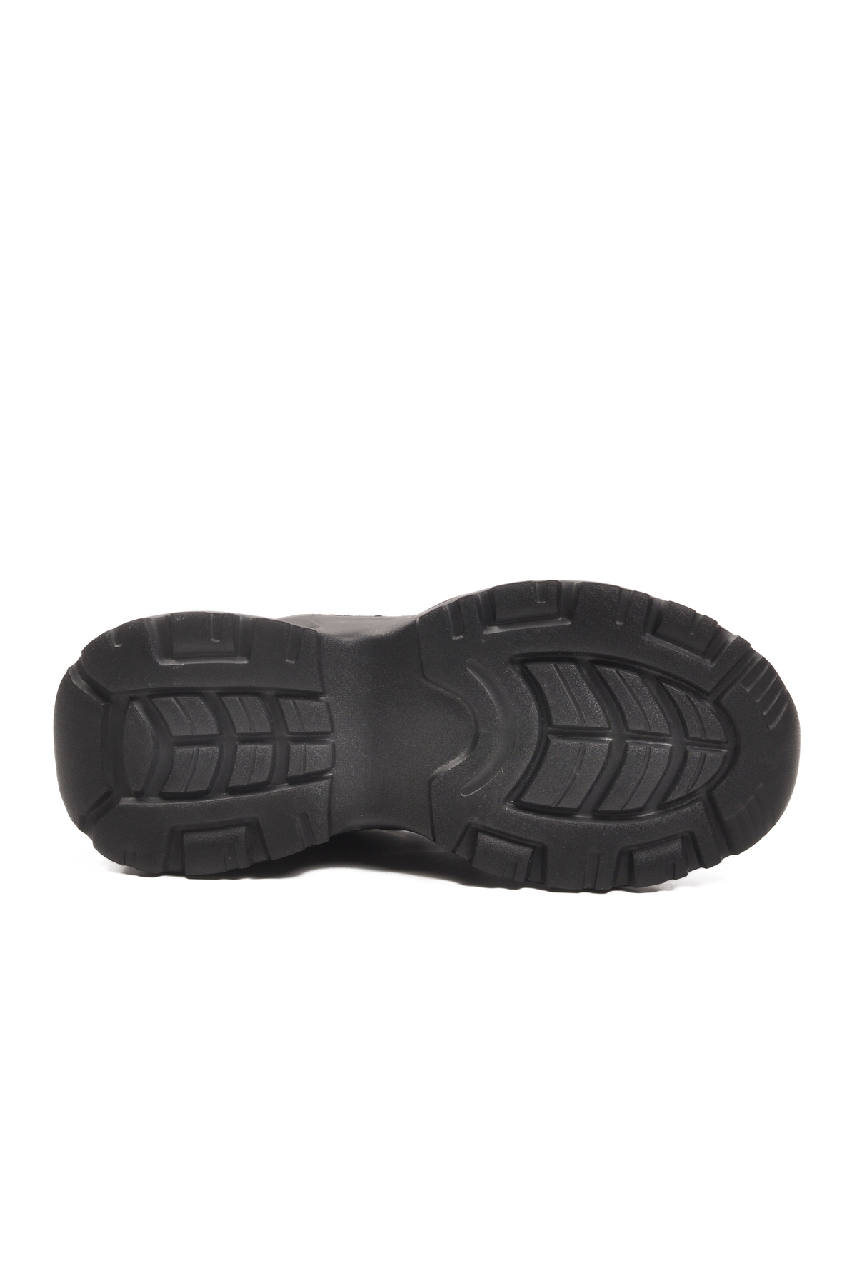 Siyah Bağcıklı Kalın Taban Hafif Kadın Sneaker 2318 G - Görsel 6
