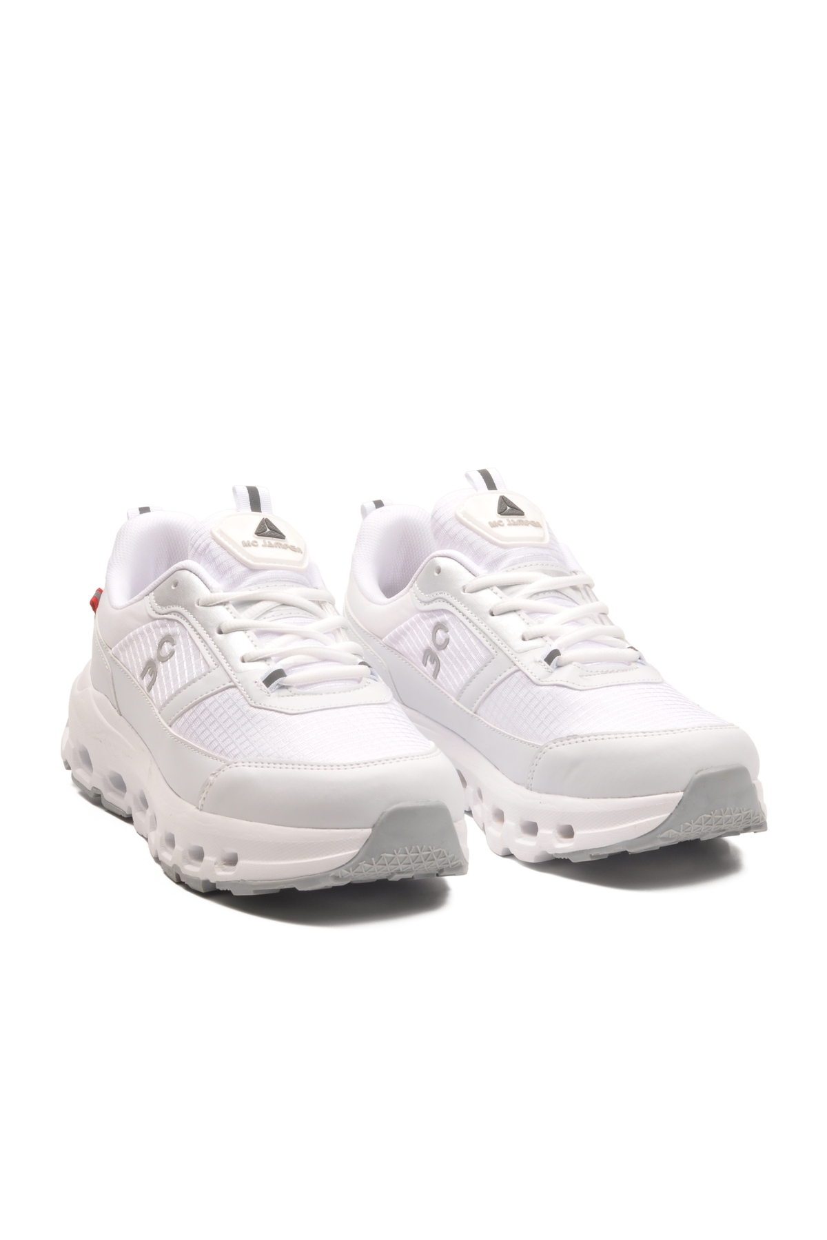 Beyaz Memory Foam Hafif Esnek Bağcıklı Erkek Sneaker 2394 M - Görsel 4