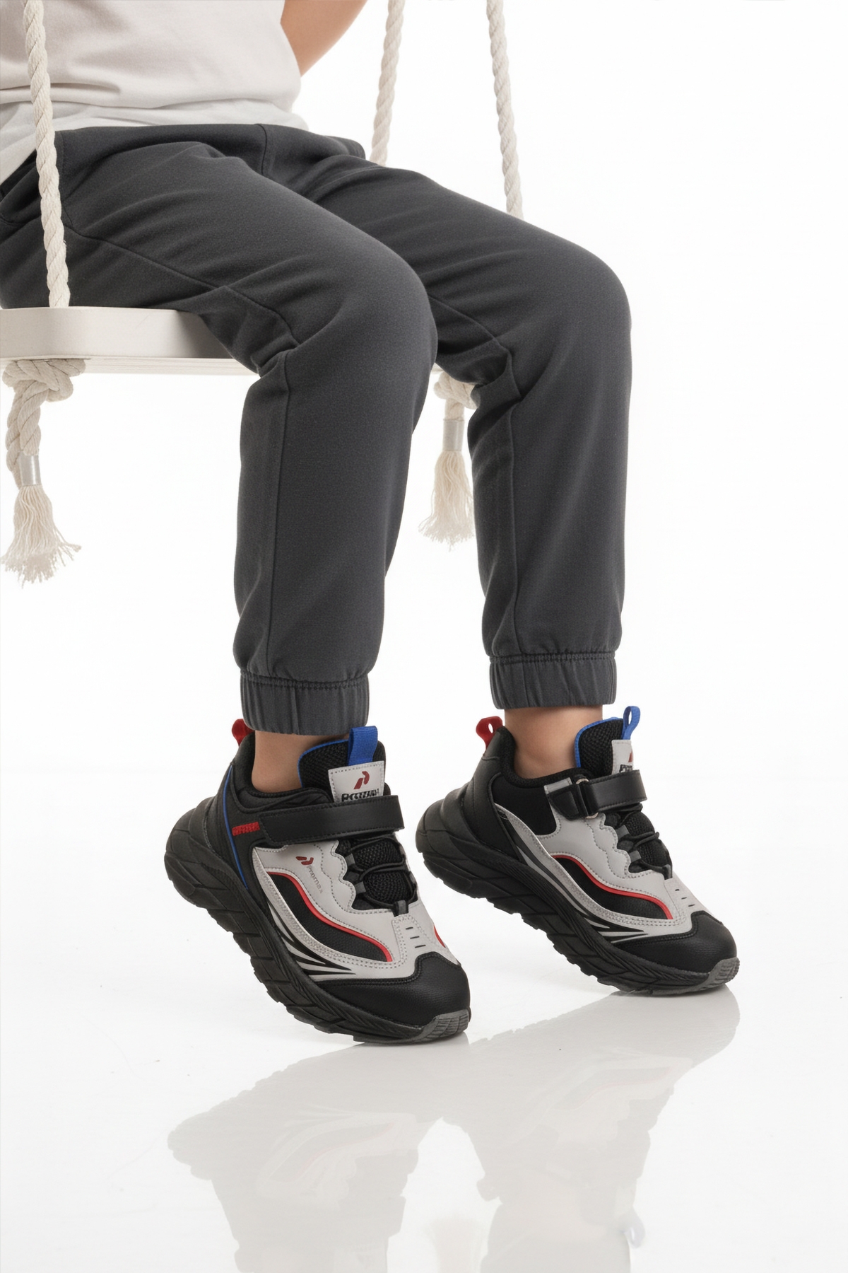 Buz Cırtlı Hafif Esnek Erkek Çocuk Spor Ayakkabı 1987 F - Görsel 2