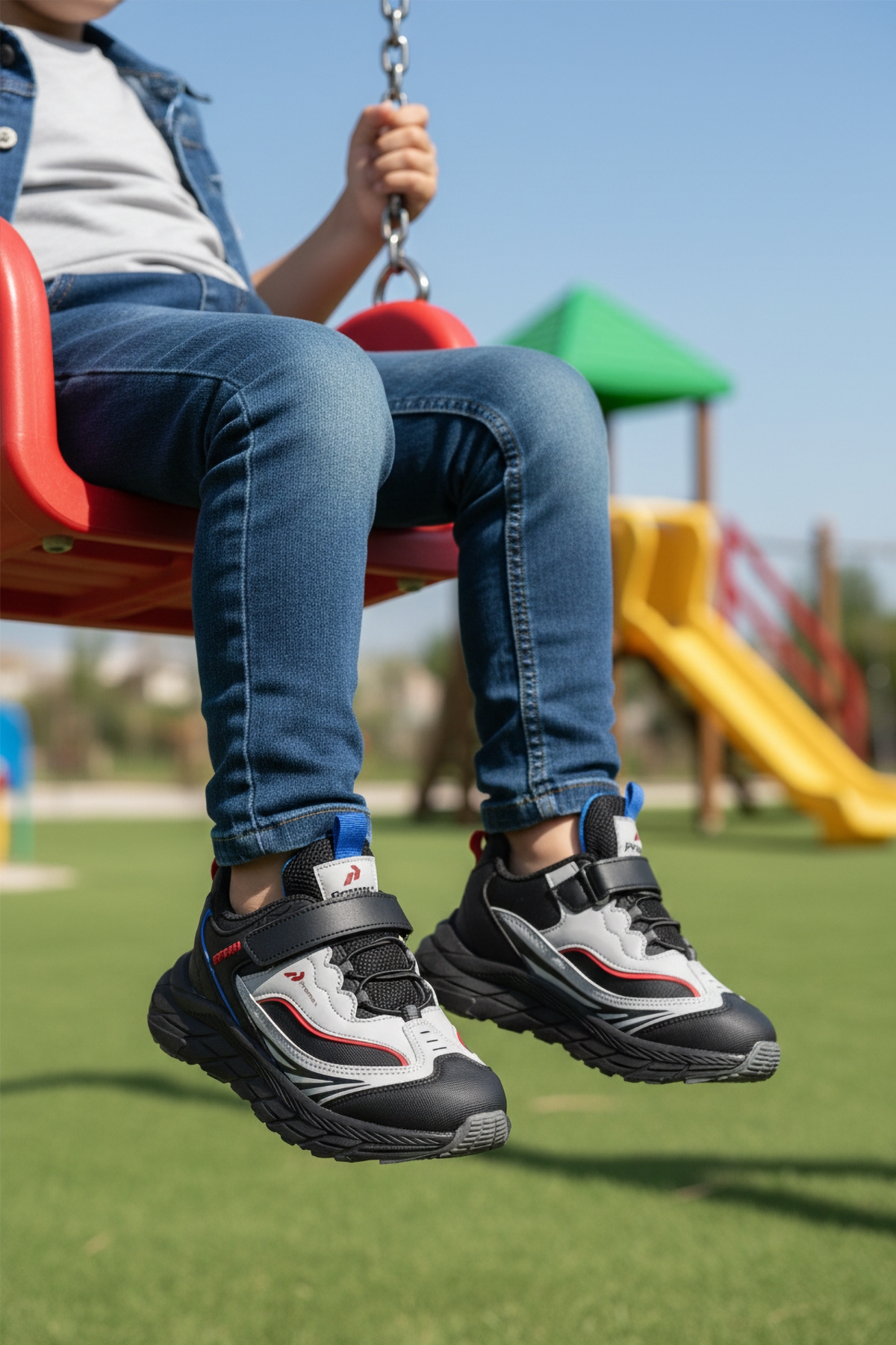 Buz Cırtlı Hafif Esnek Erkek Çocuk Spor Ayakkabı 1987 F - Görsel 4