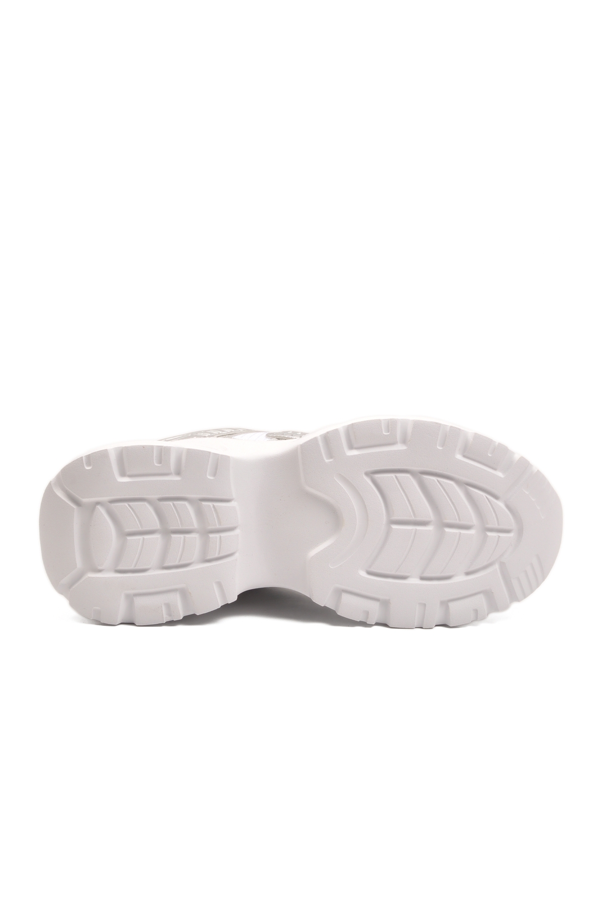 Beyaz Bağcıklı Kalın Taban Hafif Kadın Sneaker 2318 G - Görsel 6