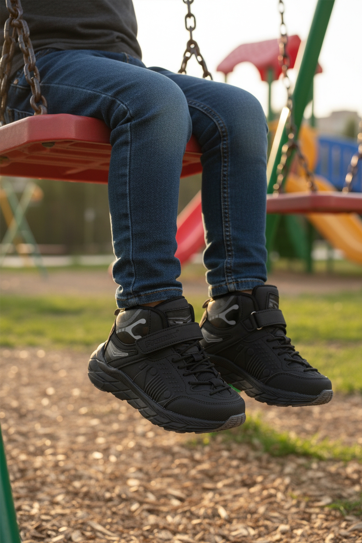 Siyah Cırtlı Kaymaz Taban Erkek Çocuk Bot 1973 F - Görsel 4