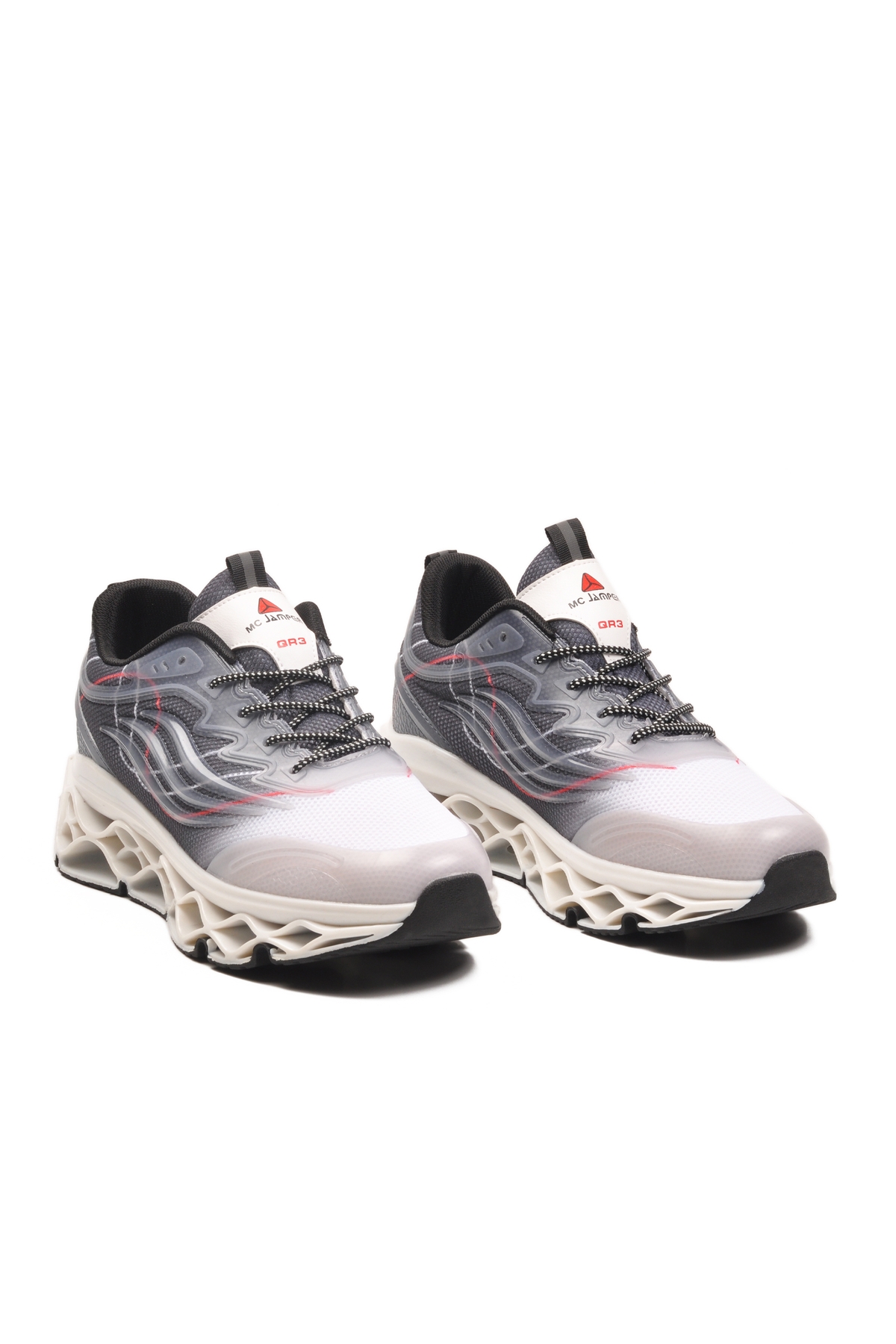 Beyaz Memory Foam Bağcıklı Hafif Esnek Erkek Sneaker 2326 M - Görsel 4