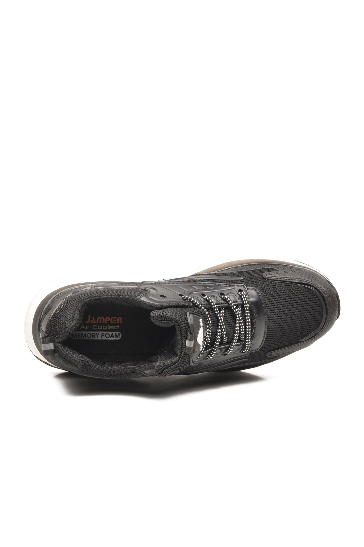 Siyah Fileli Hafif Esnek Memory Foam Erkek Spor Ayakkabı 2294 M - Görsel 5