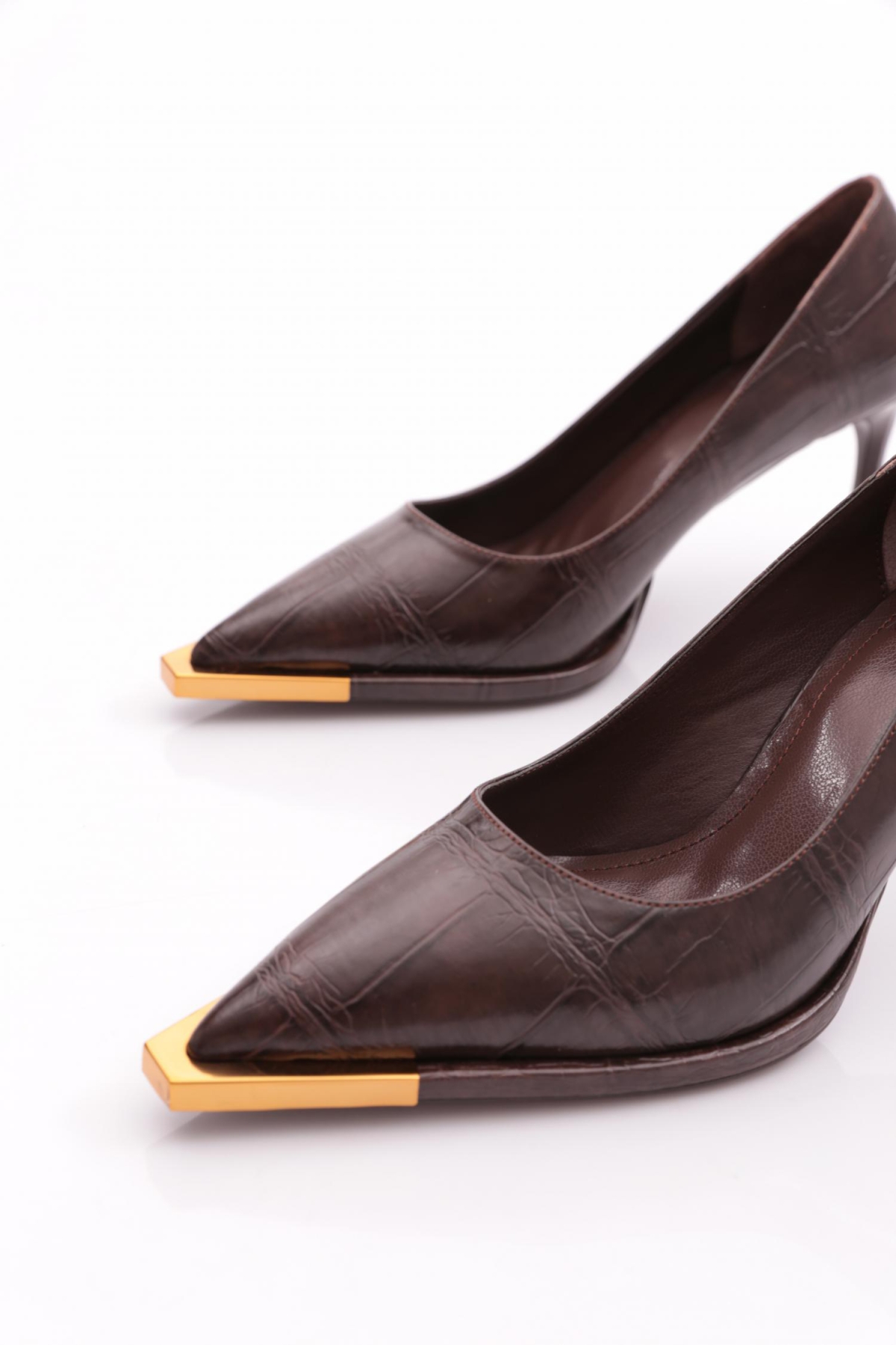 12054 Kadin Sivri Burun Topuklu Ayakkabi - Görsel 5
