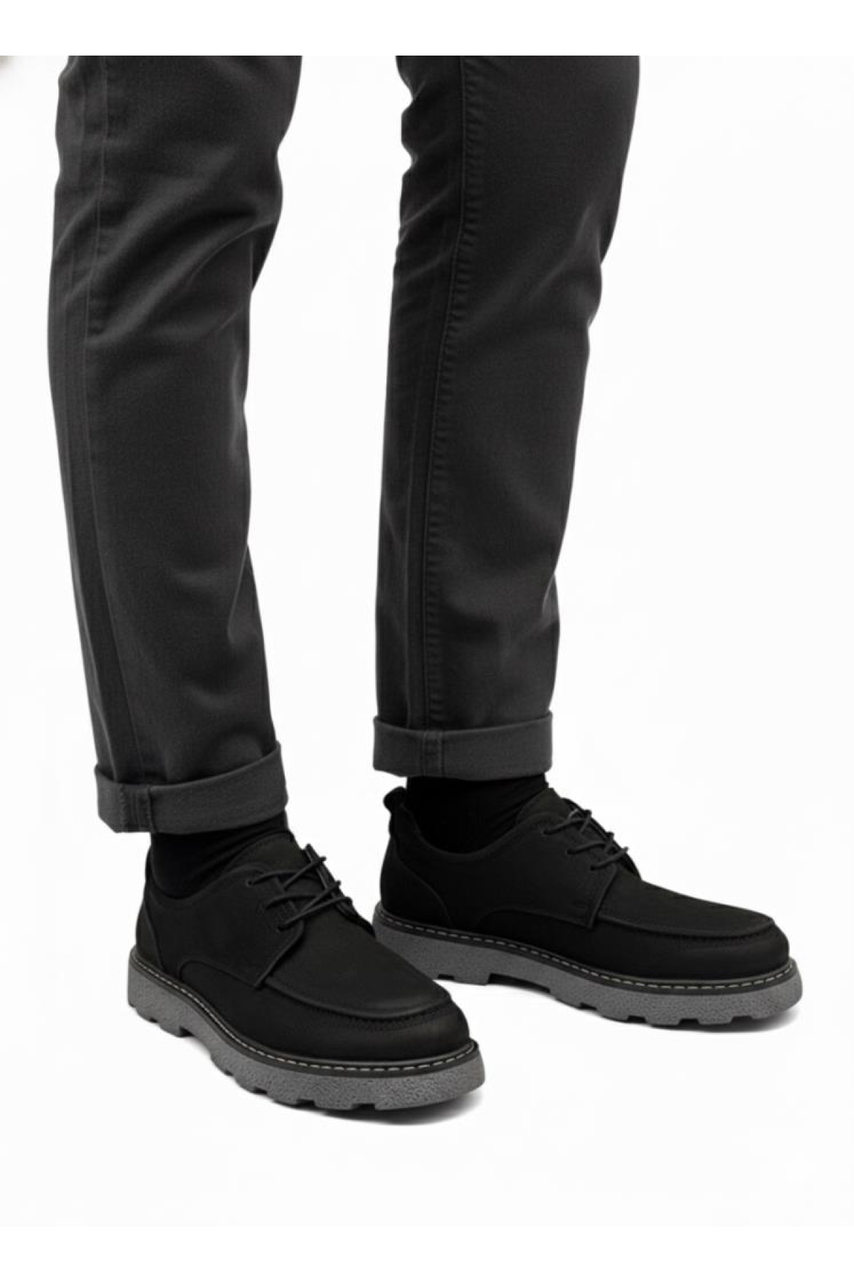 406061 Kauçuk Taban Erkek Deri Günlük Ayakkabı - Görsel 5