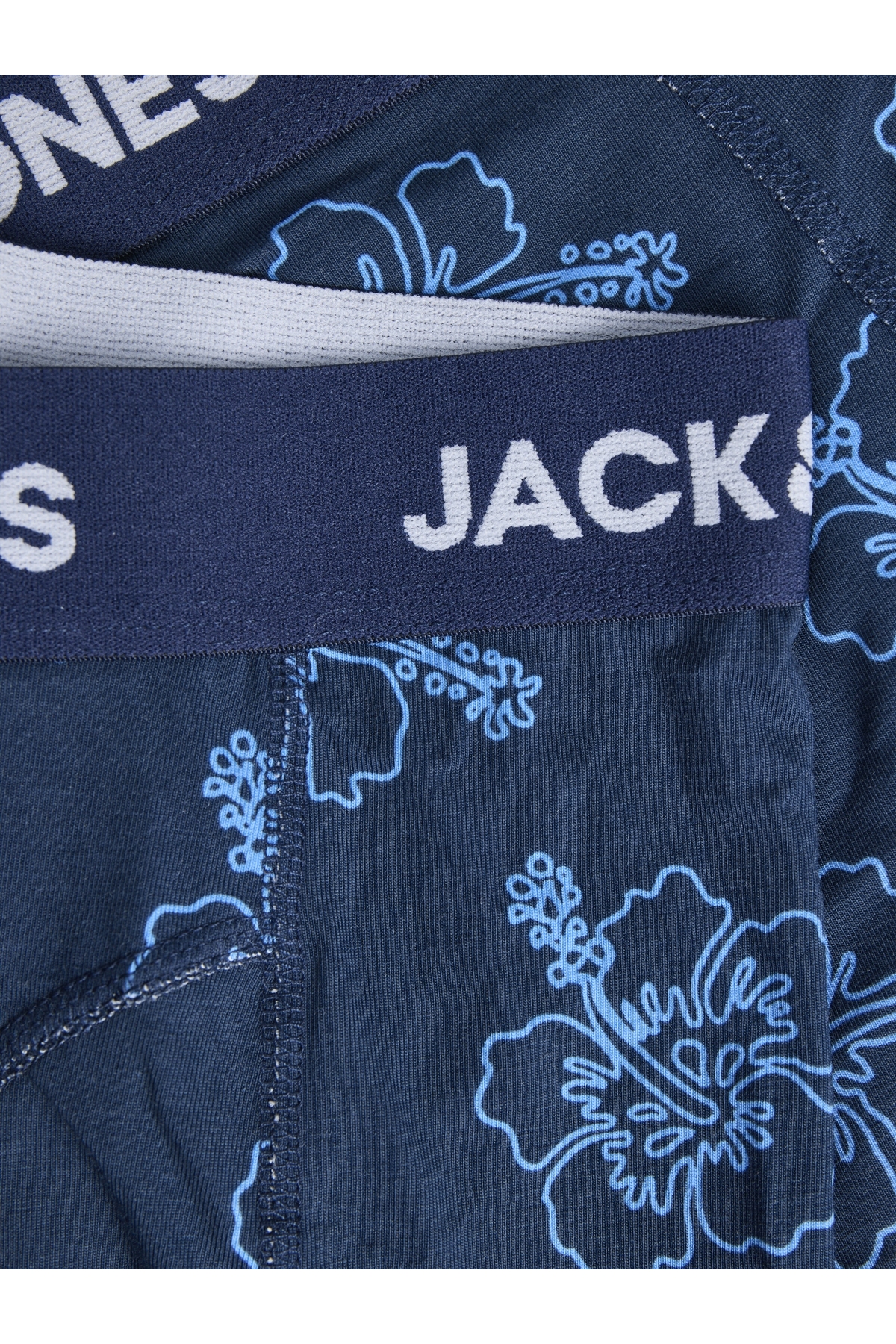 Jack Jones Jacanthony Prınt Trunks 3 Pack Noos Erkek Mavi Boxer