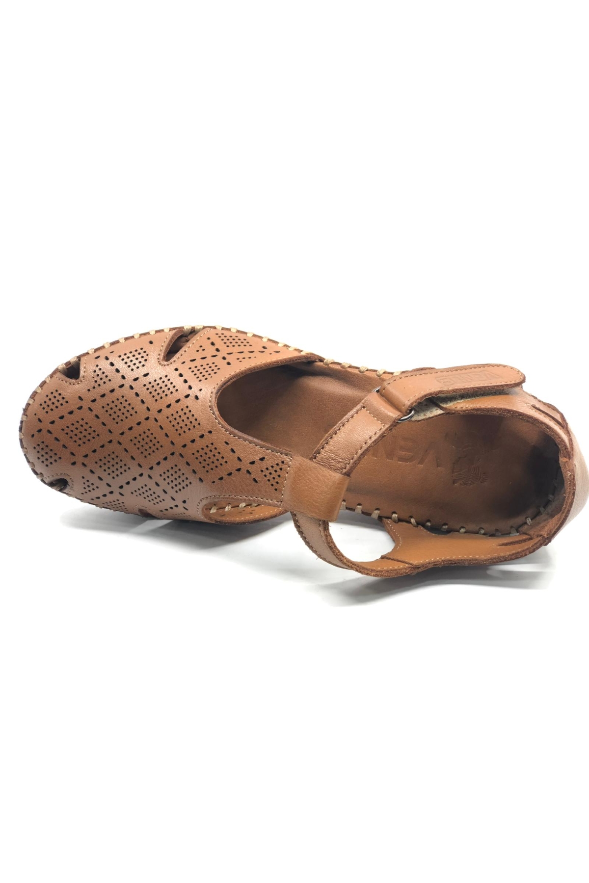 Linda Hakiki Deri Comfort Ortopedik Kadın Sandalet - Görsel 5