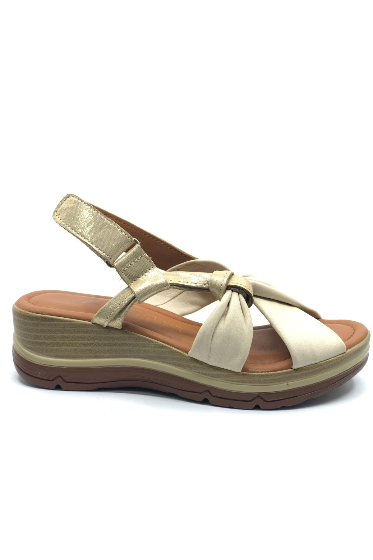Tarda Hakiki Deri Comfort Ortopedik Kadın Sandalet - Görsel 2