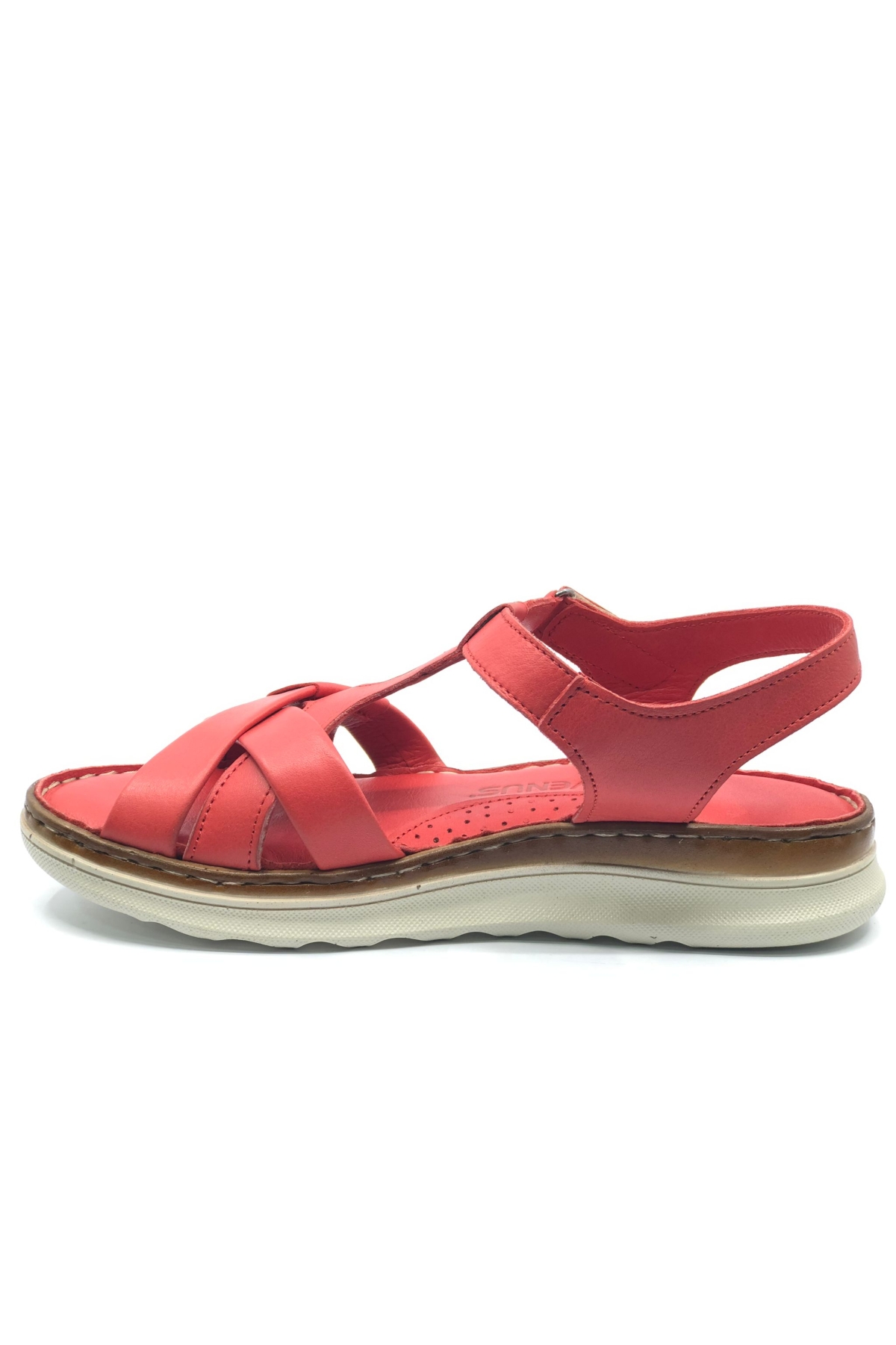 Cedrus Hakiki Deri Comfort Ortopedik Kadın Sandalet - Görsel 4