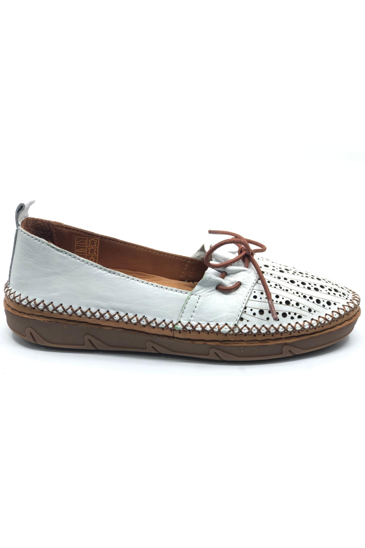 Brower Hakiki Deri Kadın Babet Ayakkabı - Görsel 2