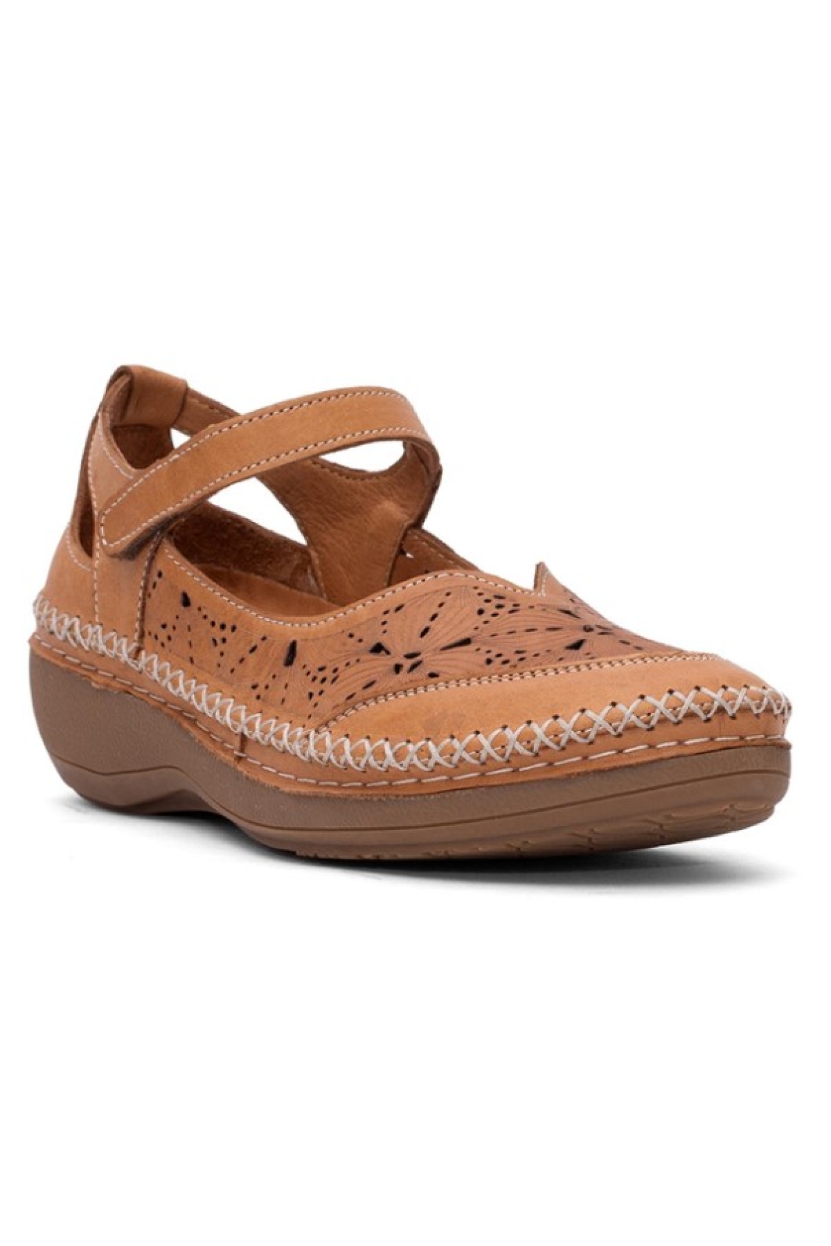 Rovner Hakiki Deri Kadın Babet Ayakkabı - Görsel 5