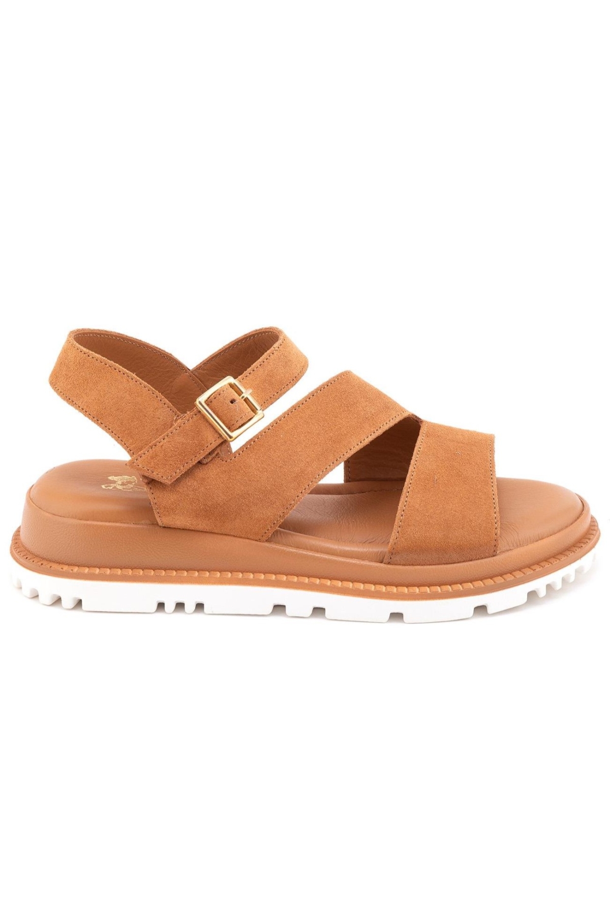 Hifli Hakiki Deri Comfort Ortopedik Kadın Sandalet - Görsel 2