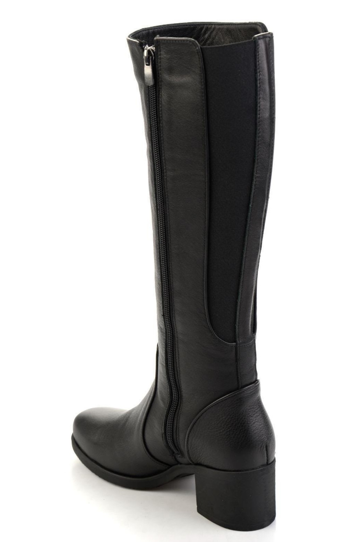 021-1 Streç Hakiki Deri Kadın Çizme - Görsel 5