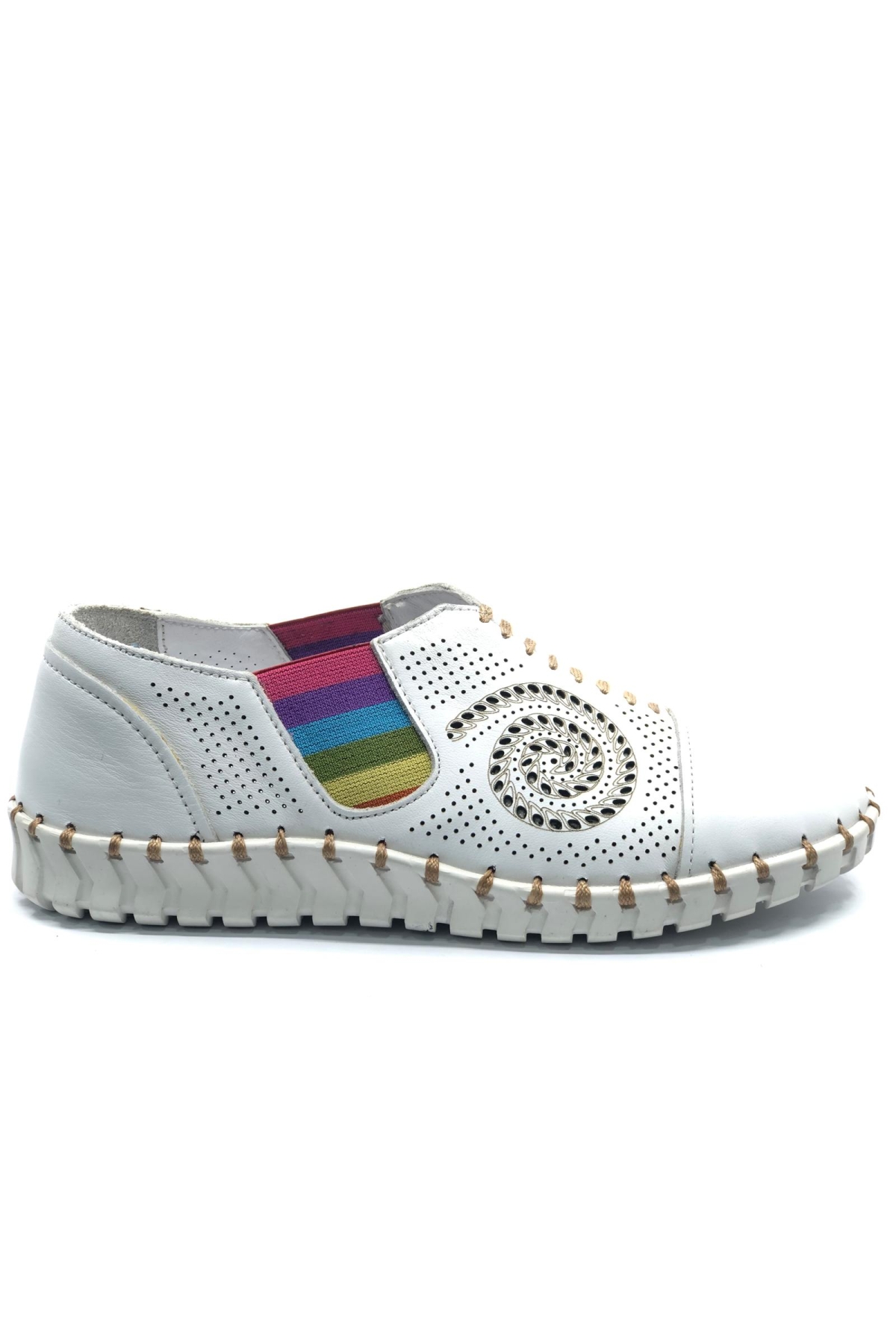 Gofnik Hakiki Deri Ortopedik Kadın Casual Ayakkabı - Görsel 3