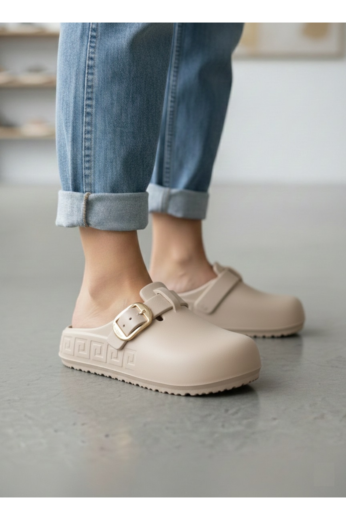 Lov Tokalı Ortopedik Yumuşak Hafif Taban Kadın Terlik - Görsel 2