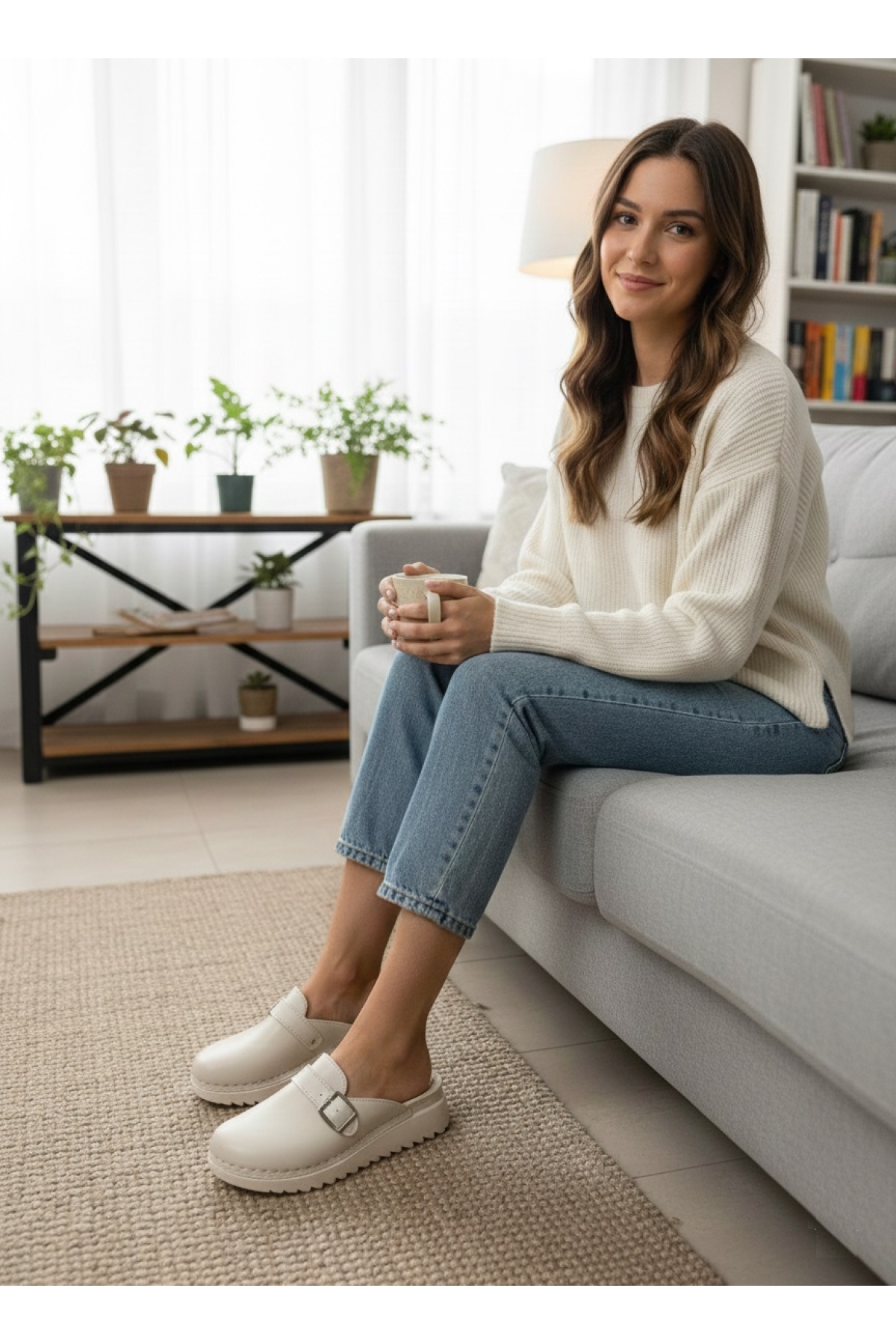 PR Tokalı Ortopedik Yumuşak Taban Kadın Terlik - Görsel 4