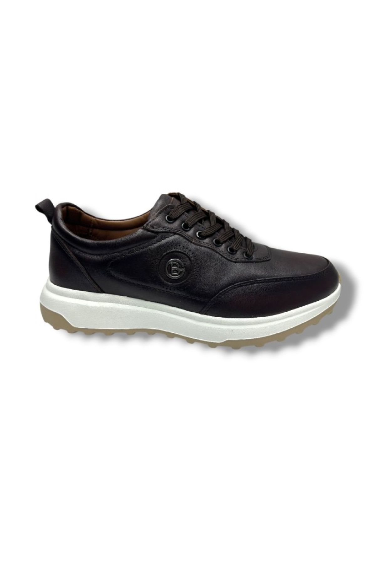 Lion Brothers Lion Brothers Kahverengi 2008-26 Hakiki Deri Anatomik Jel Taban Bağcıklı Erkek Ayakkabı Kahve Beyaz Casual Ayakkabı | Flo Kahverengi - 3. görsel