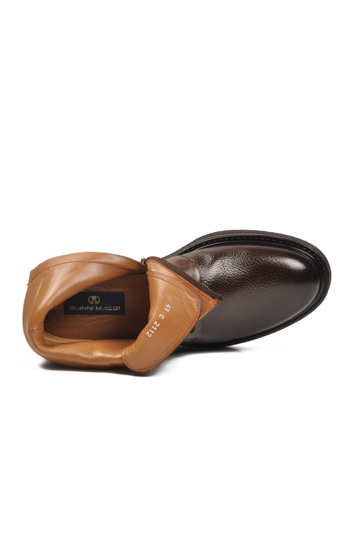 2112 İçi Dışı Hakiki Deri Kahve Erkek Bot - Görsel 5