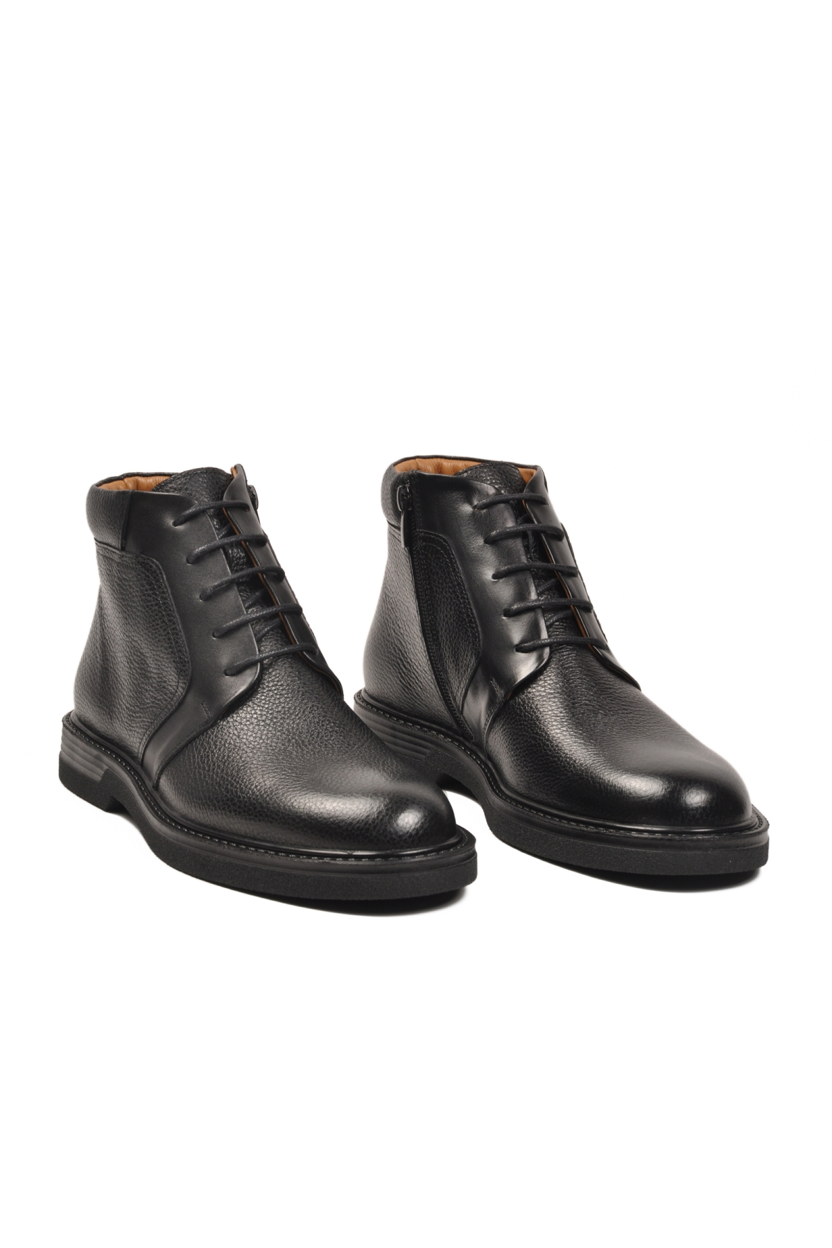 2112 İçi Dışı Hakiki Deri Siyah Erkek Bot - Görsel 2