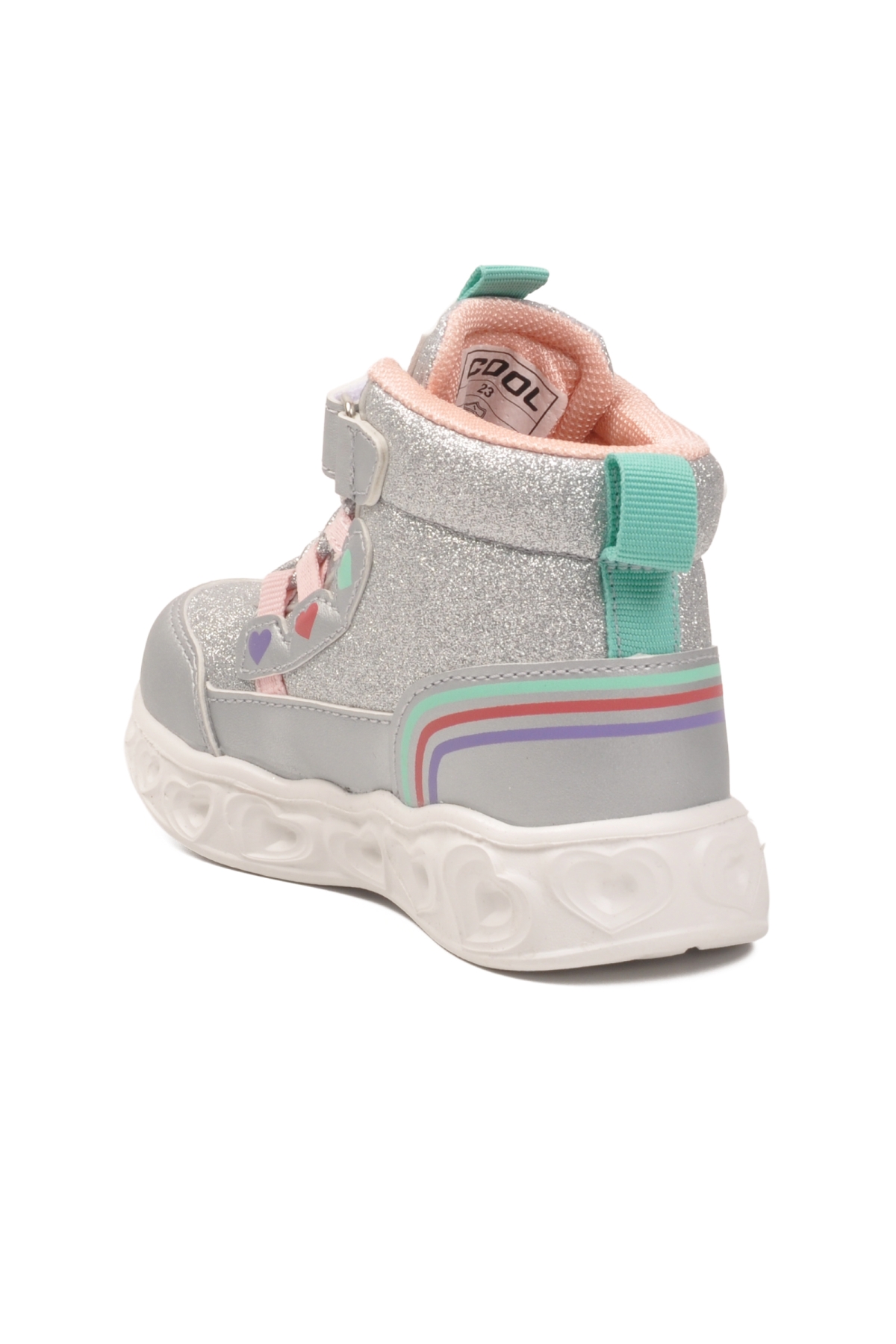 Kids B Gümüş Cırtlı Işıklı Kız Bebek Bot - Görsel 5