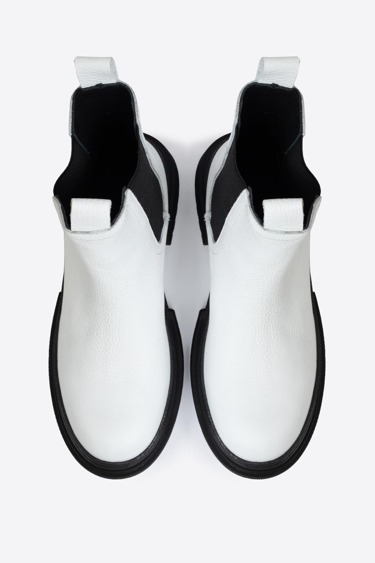 Letoon Letoon Beyaz KADIN HAKİKİ DERİ BOT | Flo Beyaz - 6. görsel