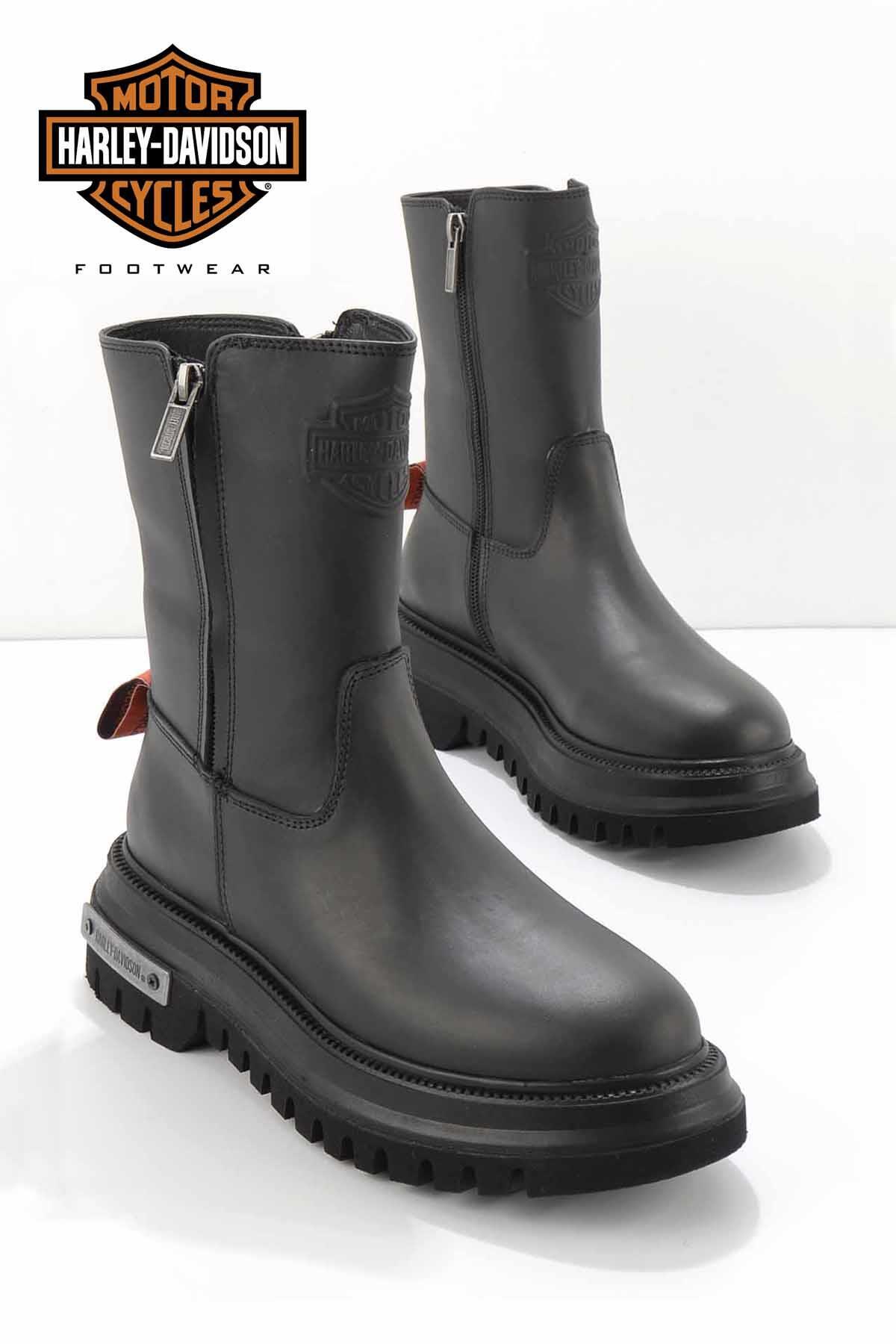 Black Leather Kadın Bot &amp; Bootie HD0777002603 - Görsel 3