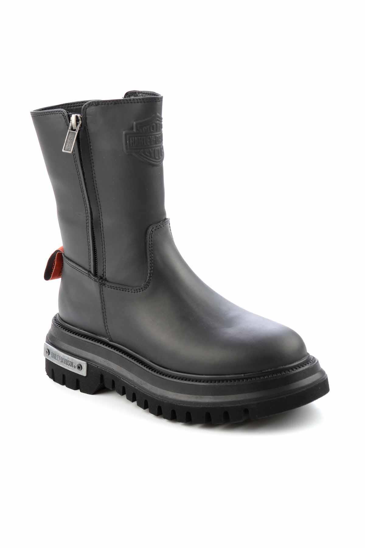 Black Leather Kadın Bot &amp; Bootie HD0777002603 - Görsel 4