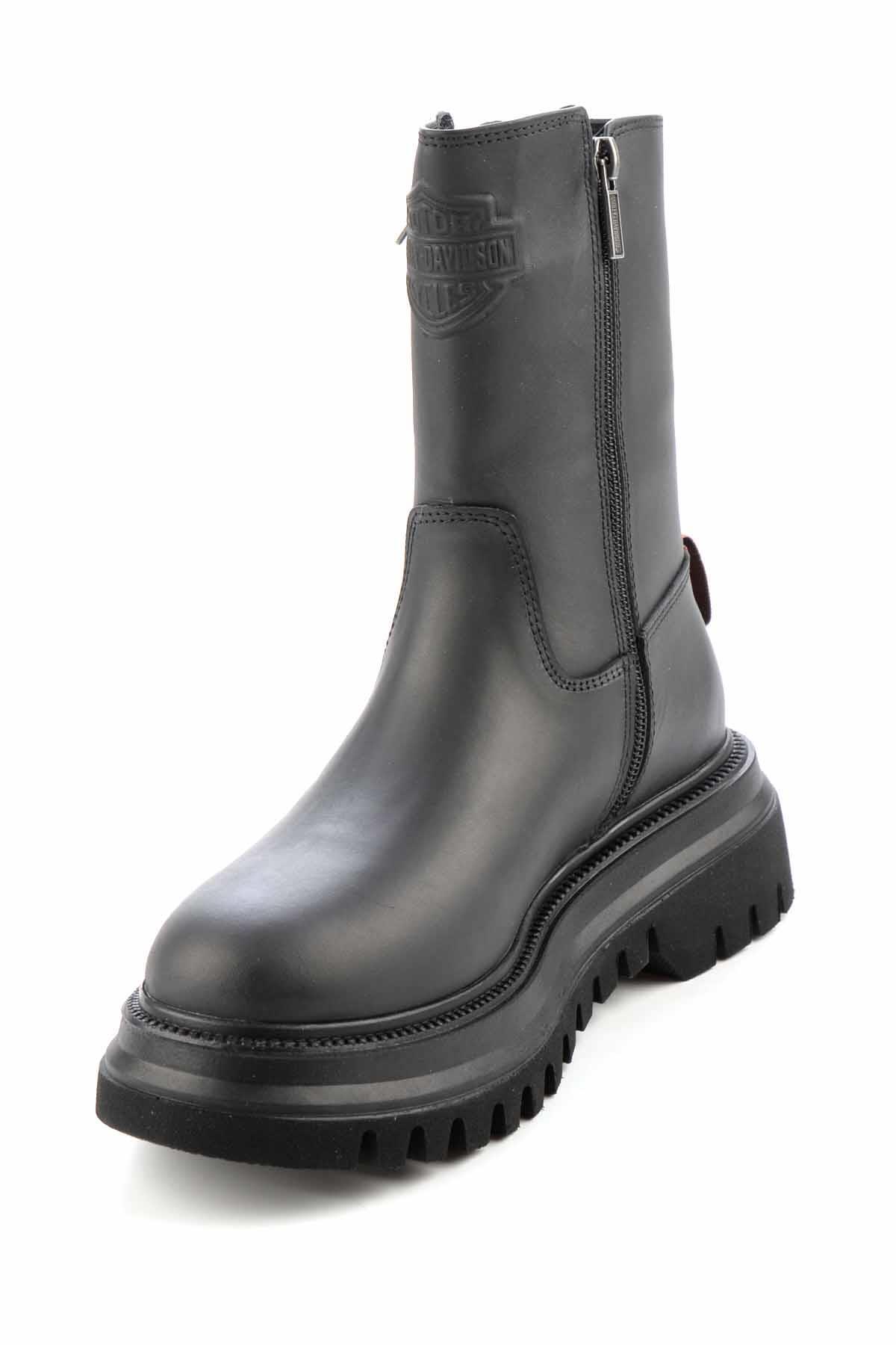 Black Leather Kadın Bot &amp; Bootie HD0777002603 - Görsel 6