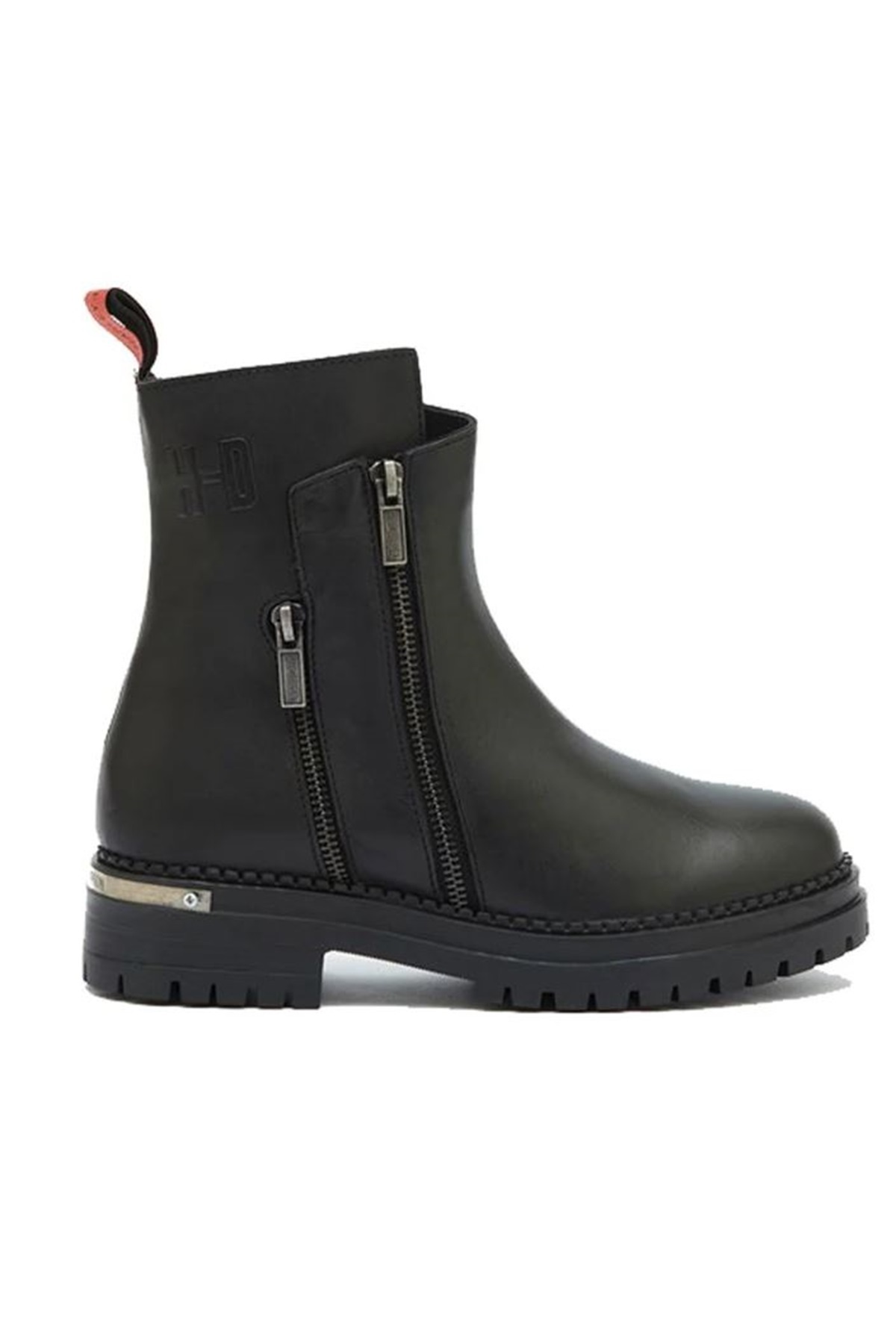 026Z100039 Peking Deri Kadın Bot SİYAH - Görsel 3